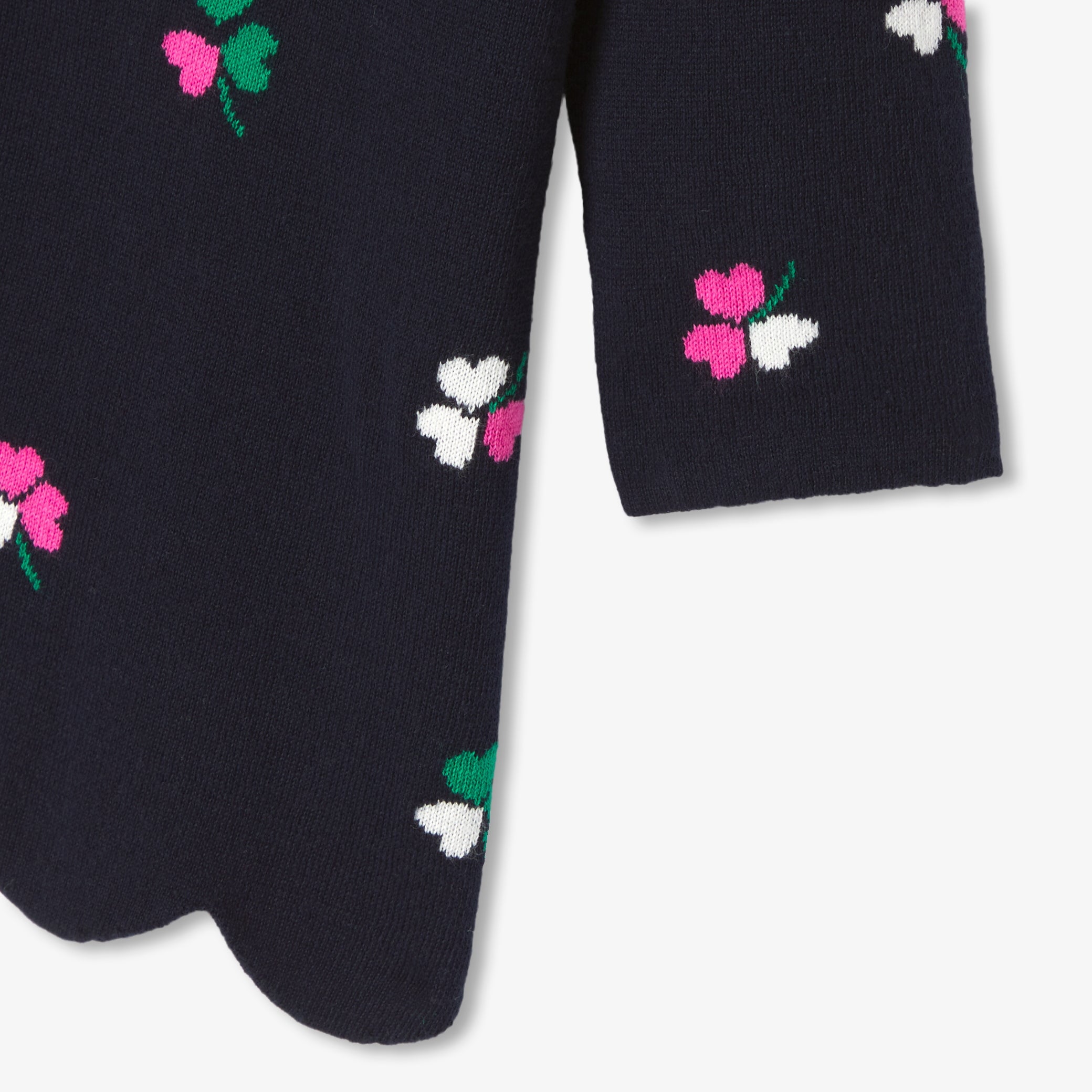 Baby girl long-sleeved knitted dress