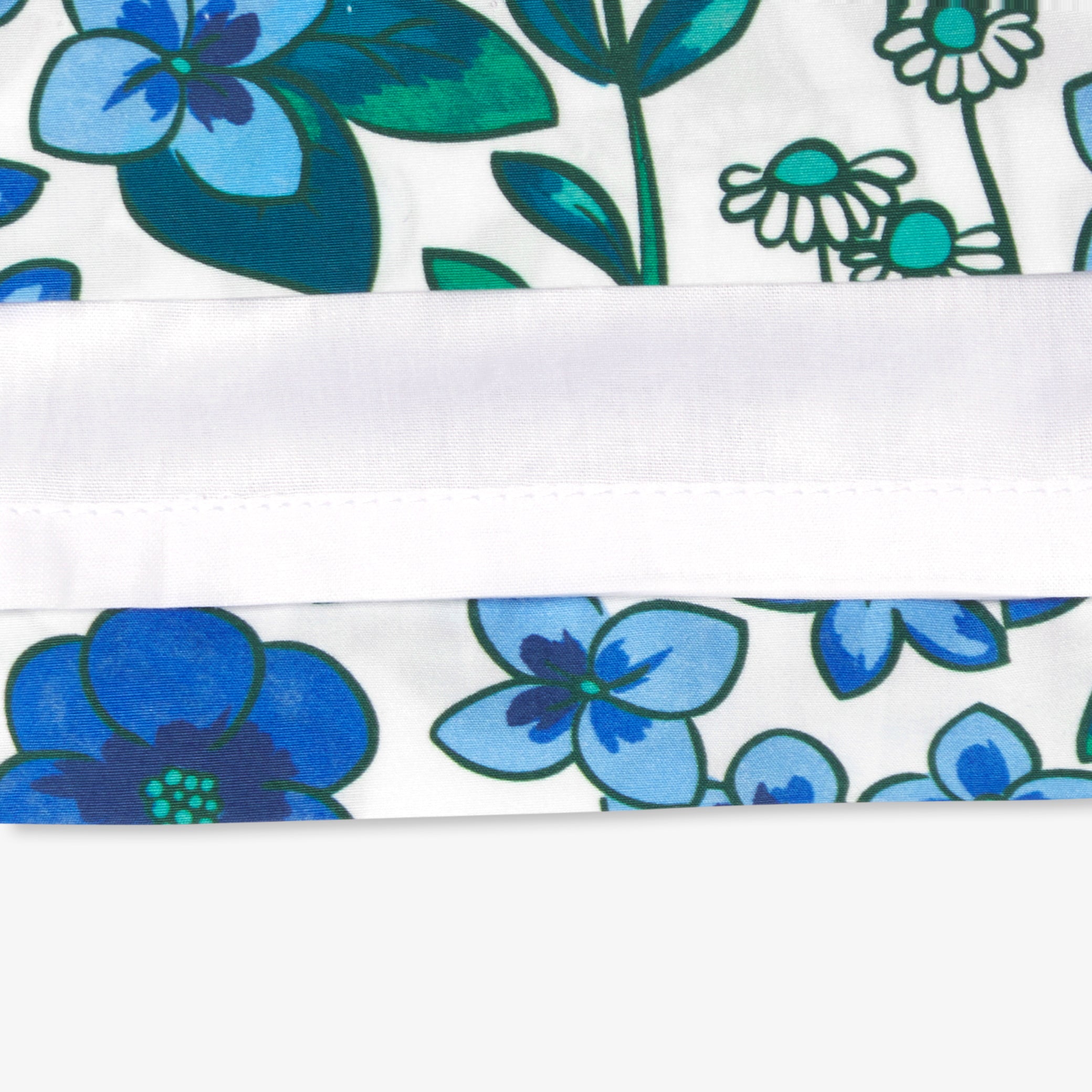 Girl floral print poplin dress