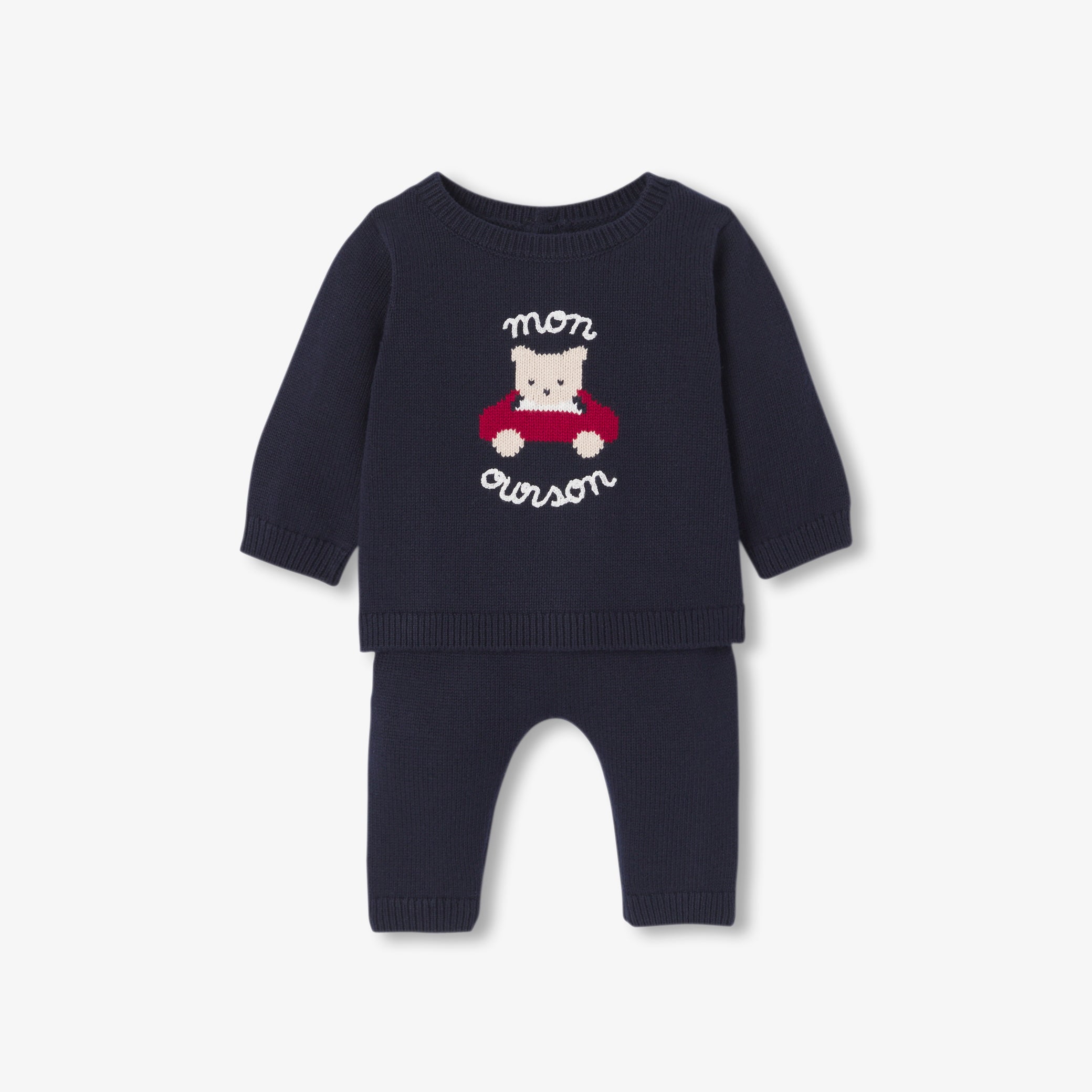 Baby jersey knit comfort set
