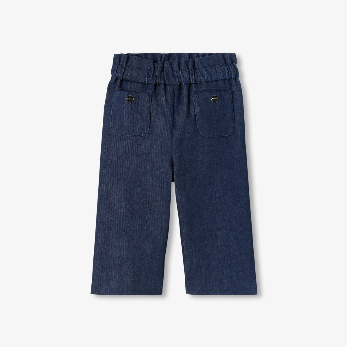 Baby girl paper bag waist jeans