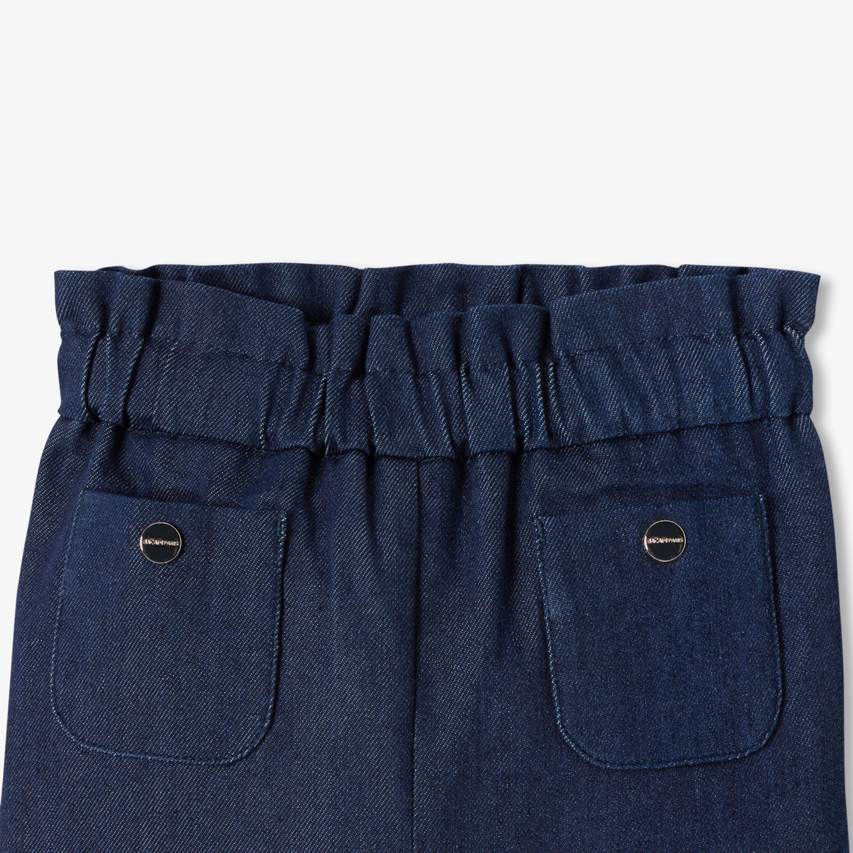 Baby girl paper bag waist jeans