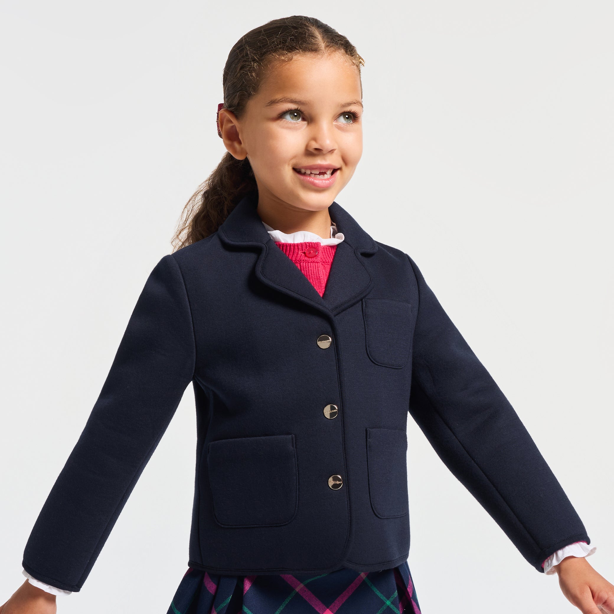 Girl fitted jersey jacket