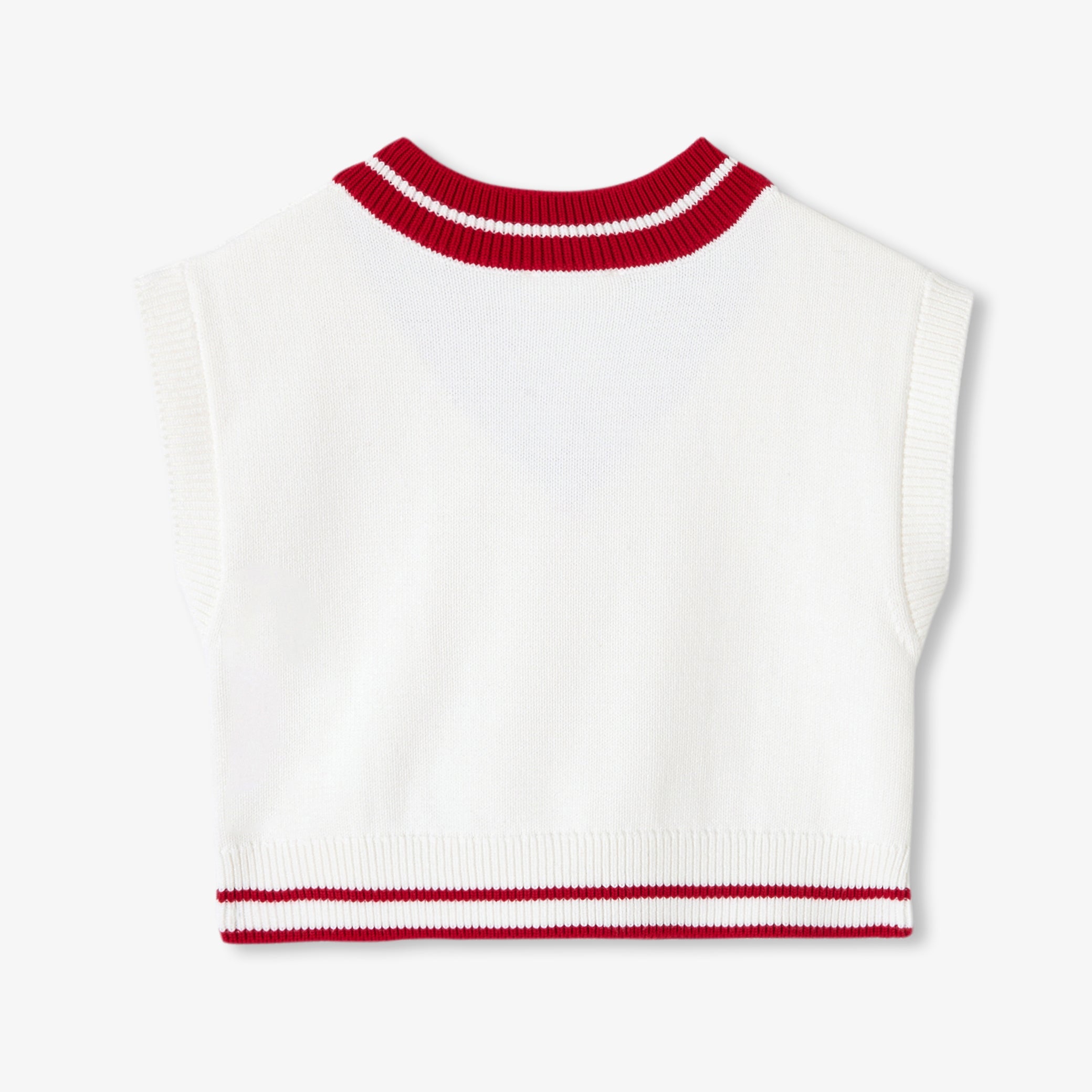 Girl sleeveless cotton jumper