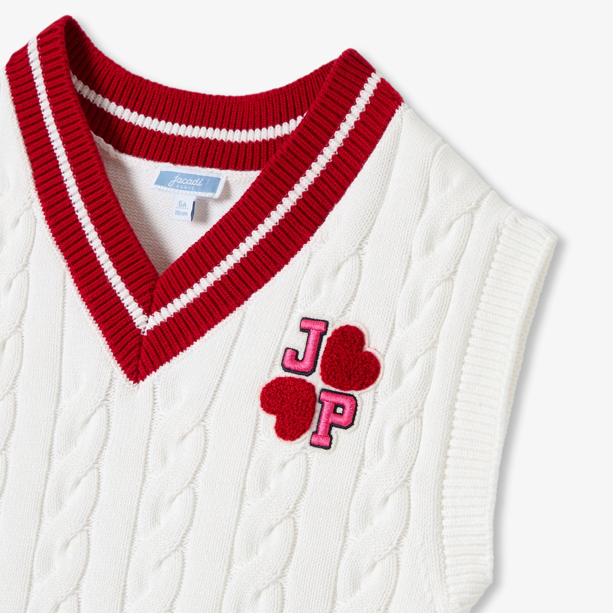 Girl sleeveless cotton jumper