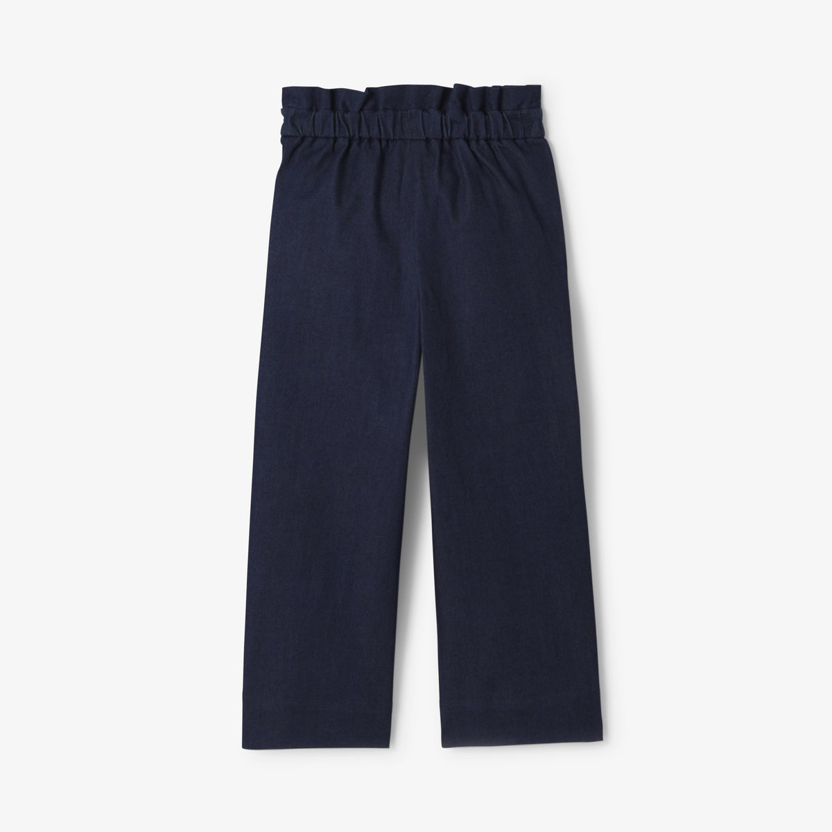 Girl wide-leg jeans in raw denim