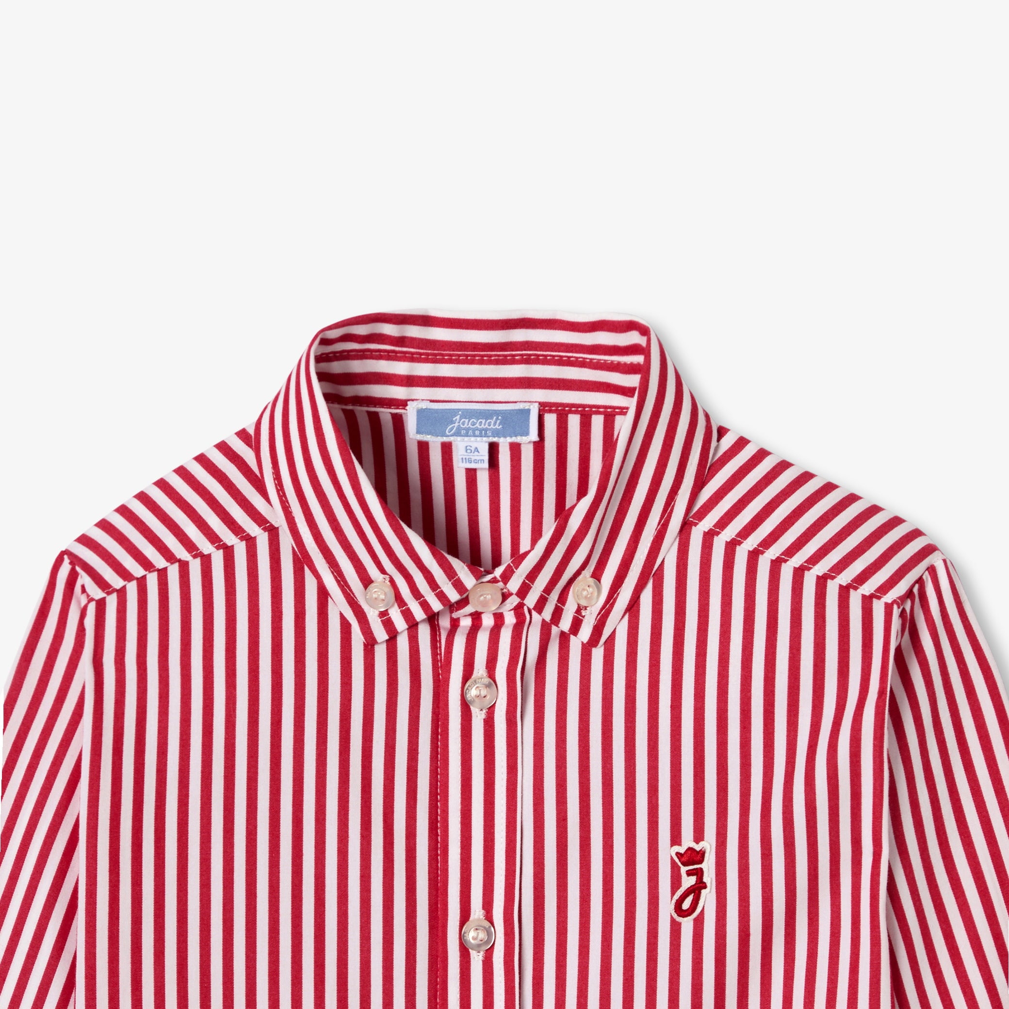 Child striped popeline shirt