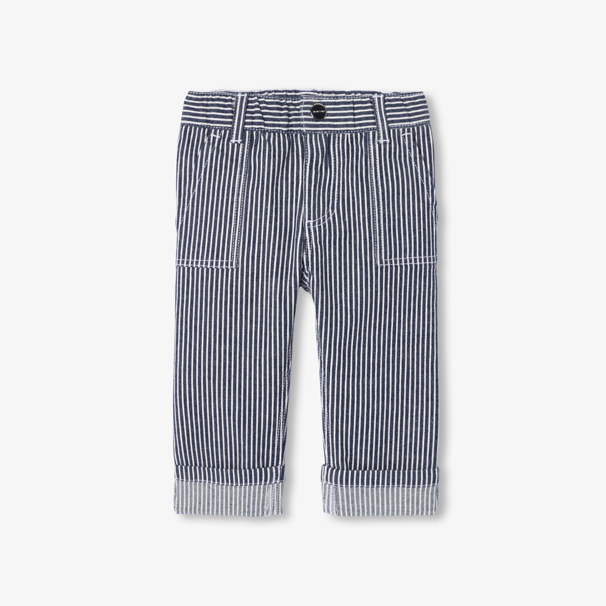 Baby striped twill pants