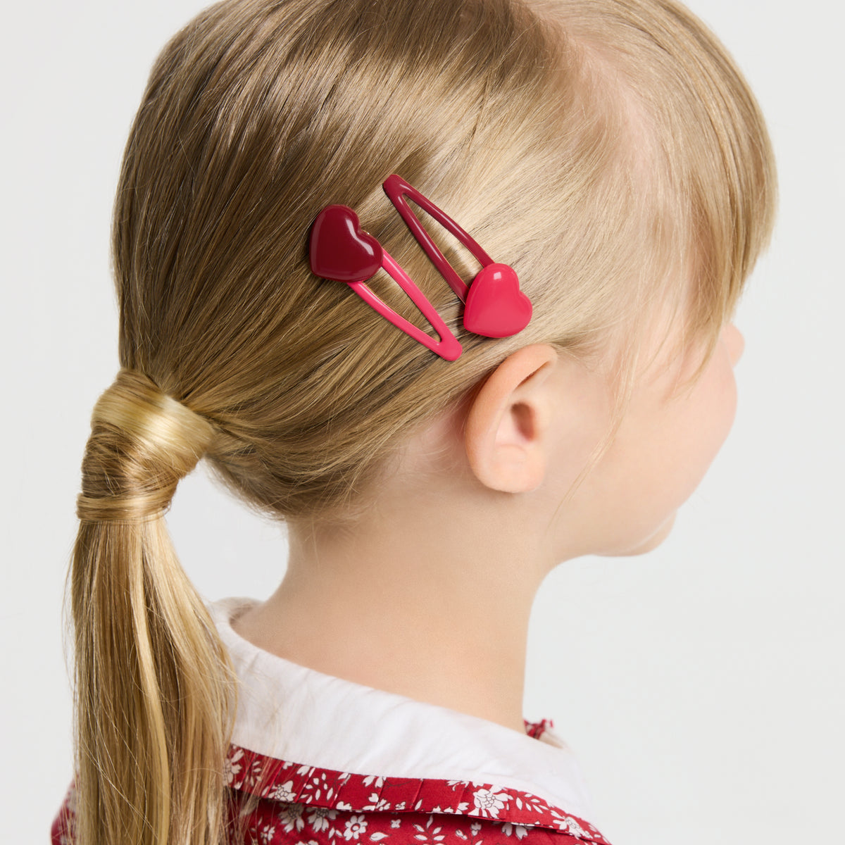 Girl snap hair clip duo