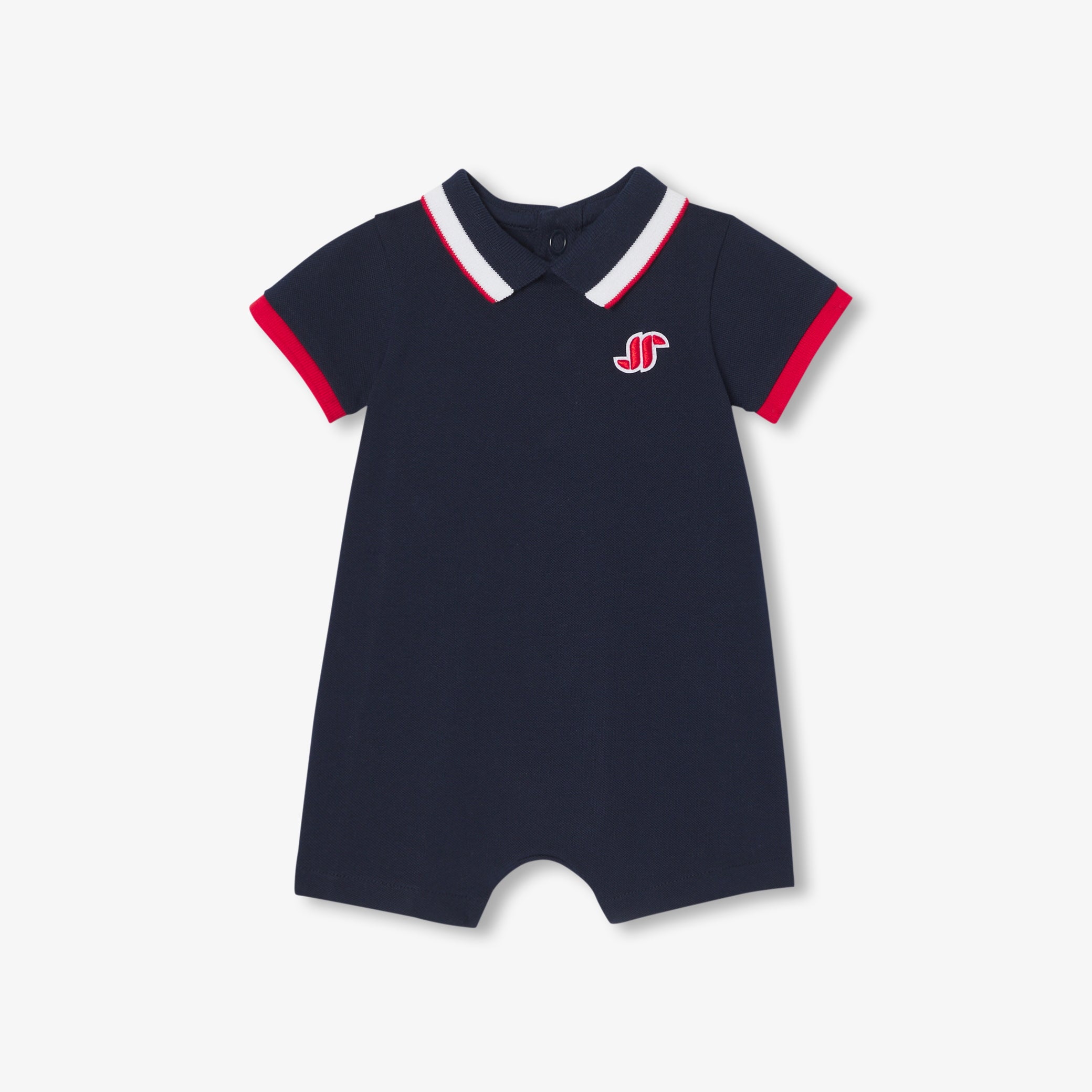Baby boy polo romper