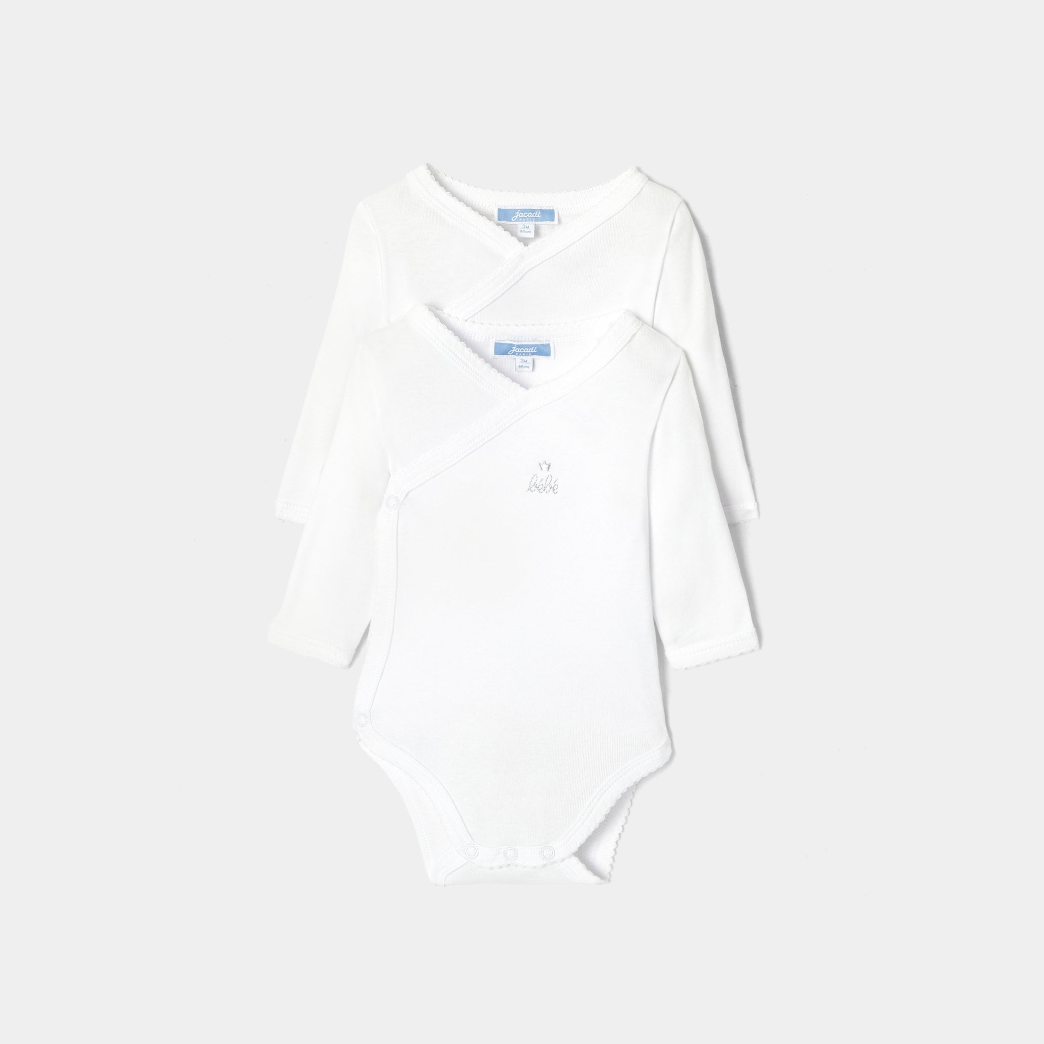 Baby set of 2 long-sleeved bodysuits