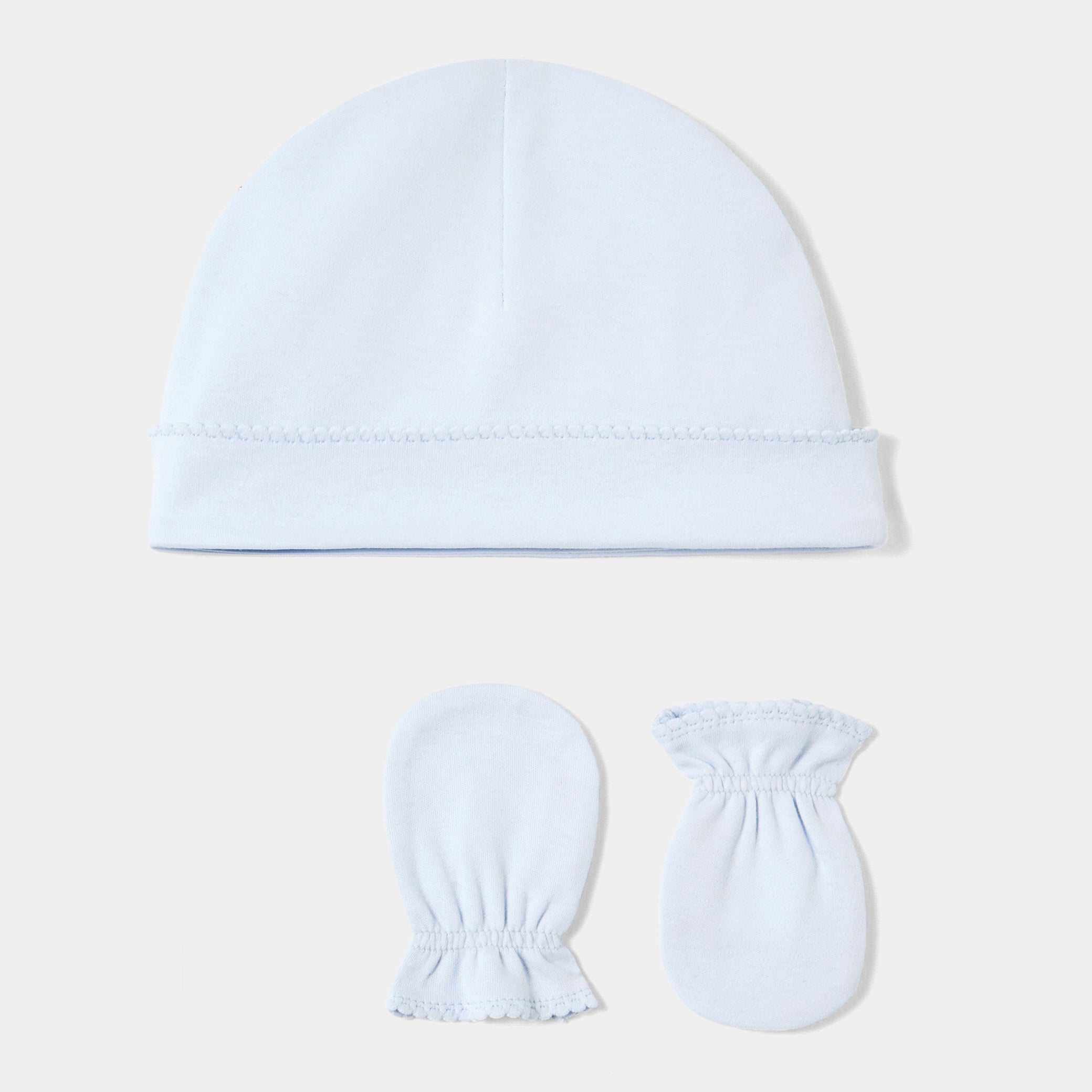 Baby hat and mittens set