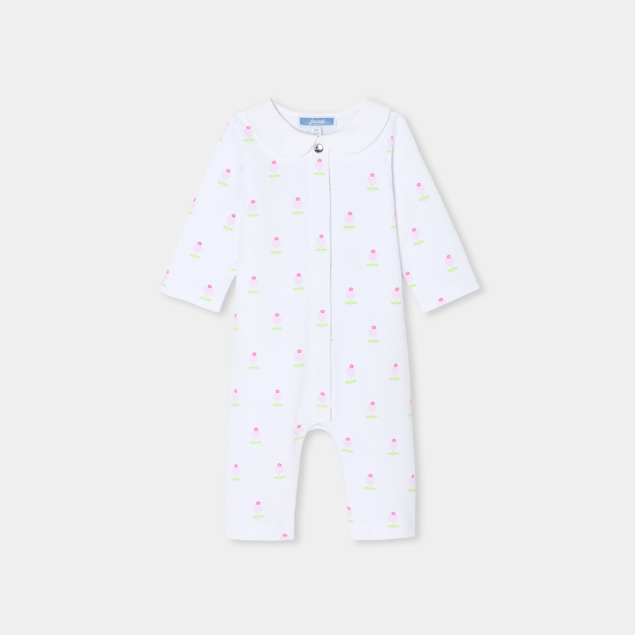 Baby girl footless pajamas