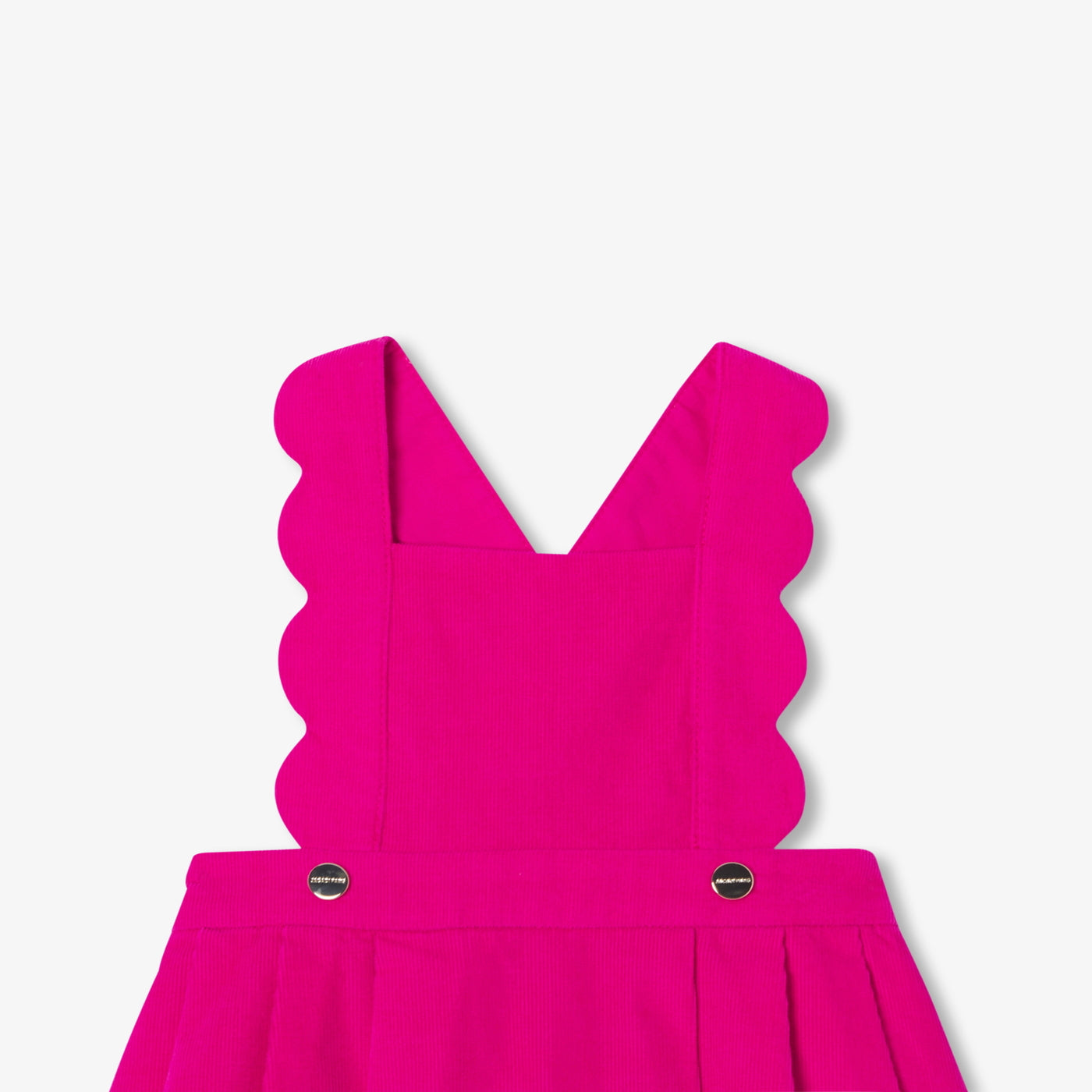 Baby girl pinafore dress in milleraies velvet