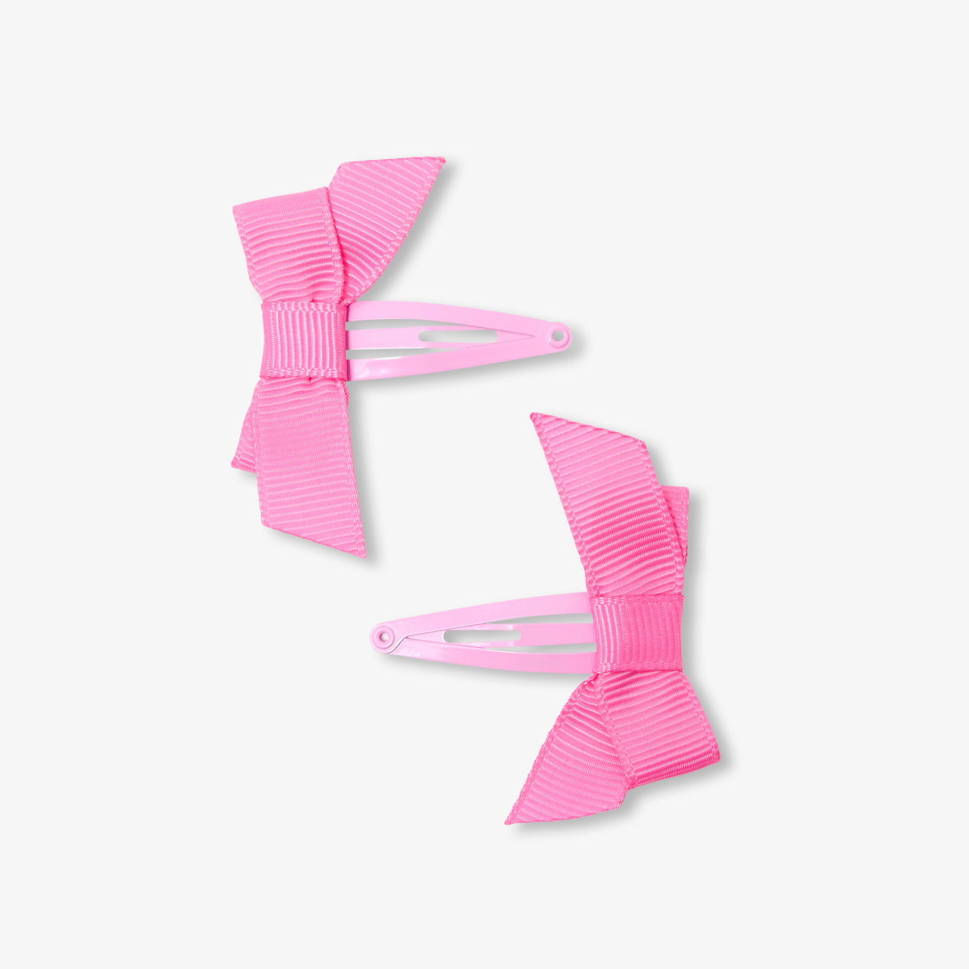 Baby girl grosgrain bow hair clip set