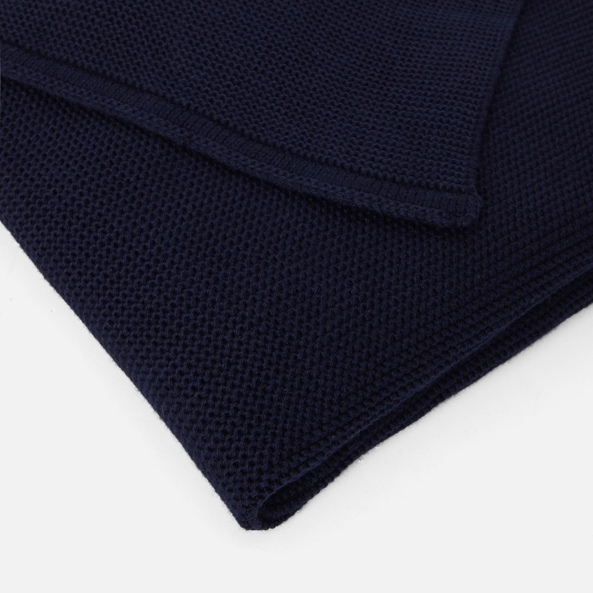 Garter stitch knit blanket