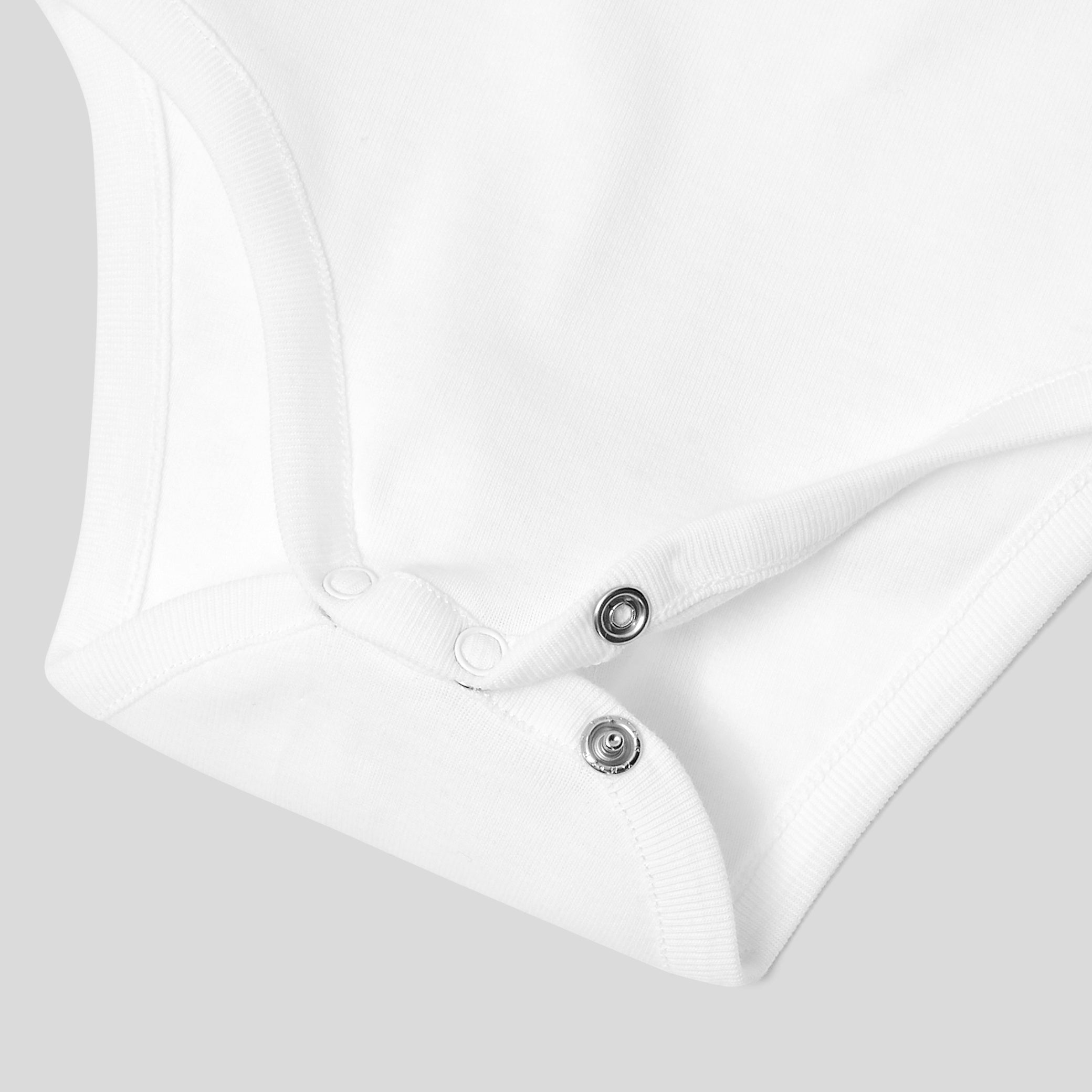 Baby girl bodysuit with petal collar