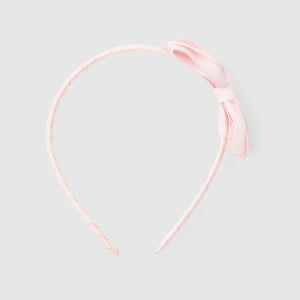 Girl headband with grosgrain bow
