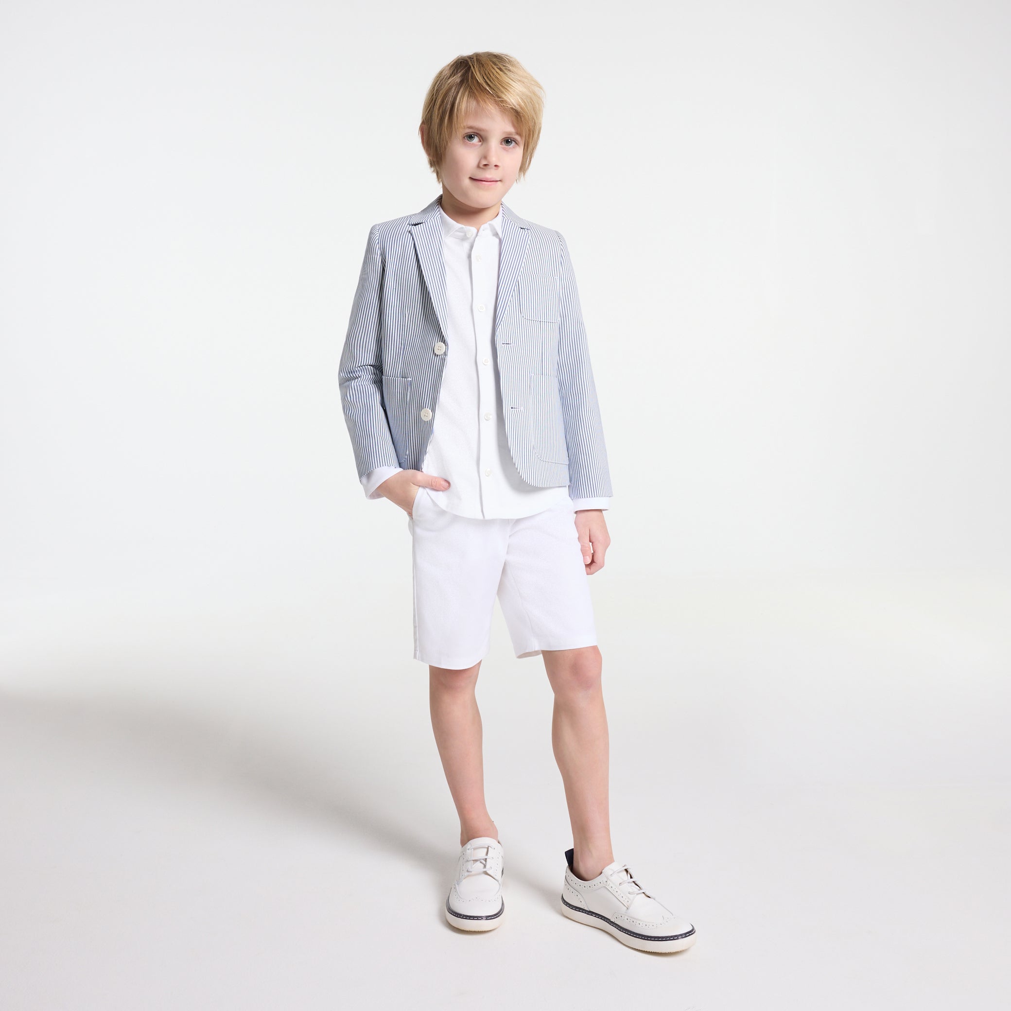 Boy's shirt in mercerized cotton