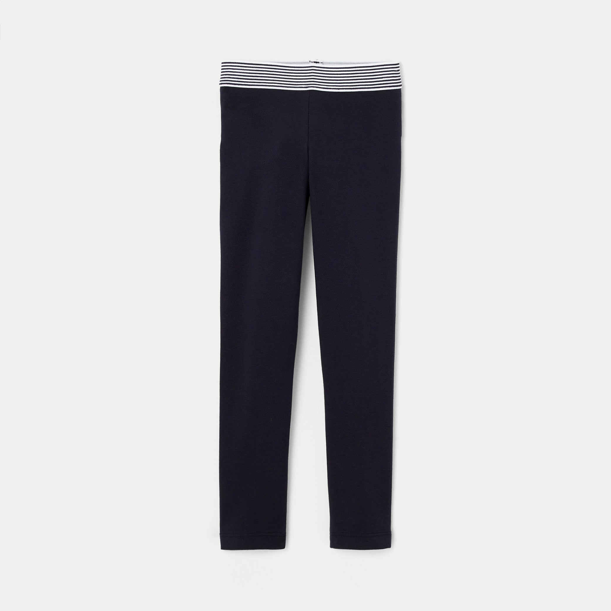 Girl cotton piqué leggings