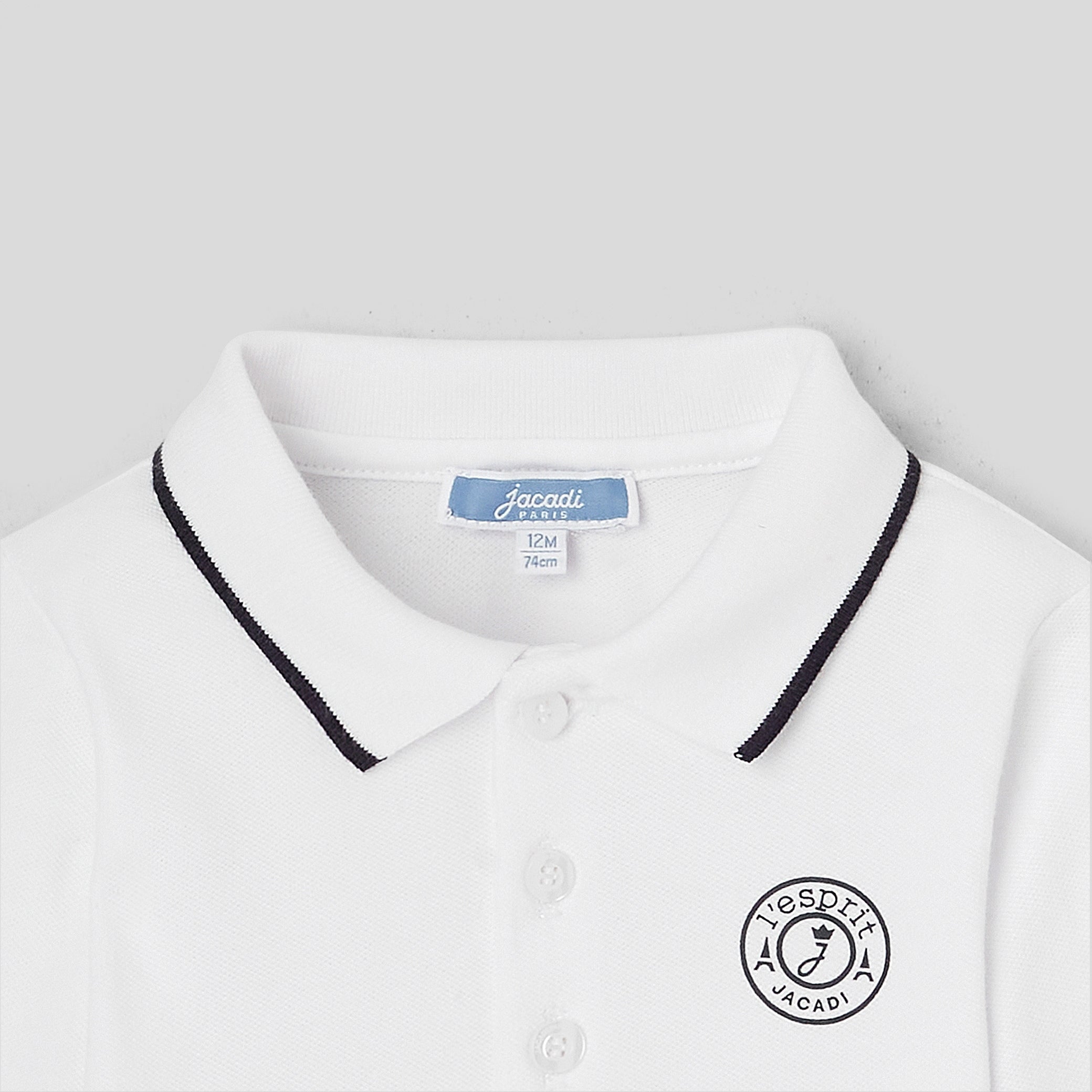 Baby boy polo bodysuit