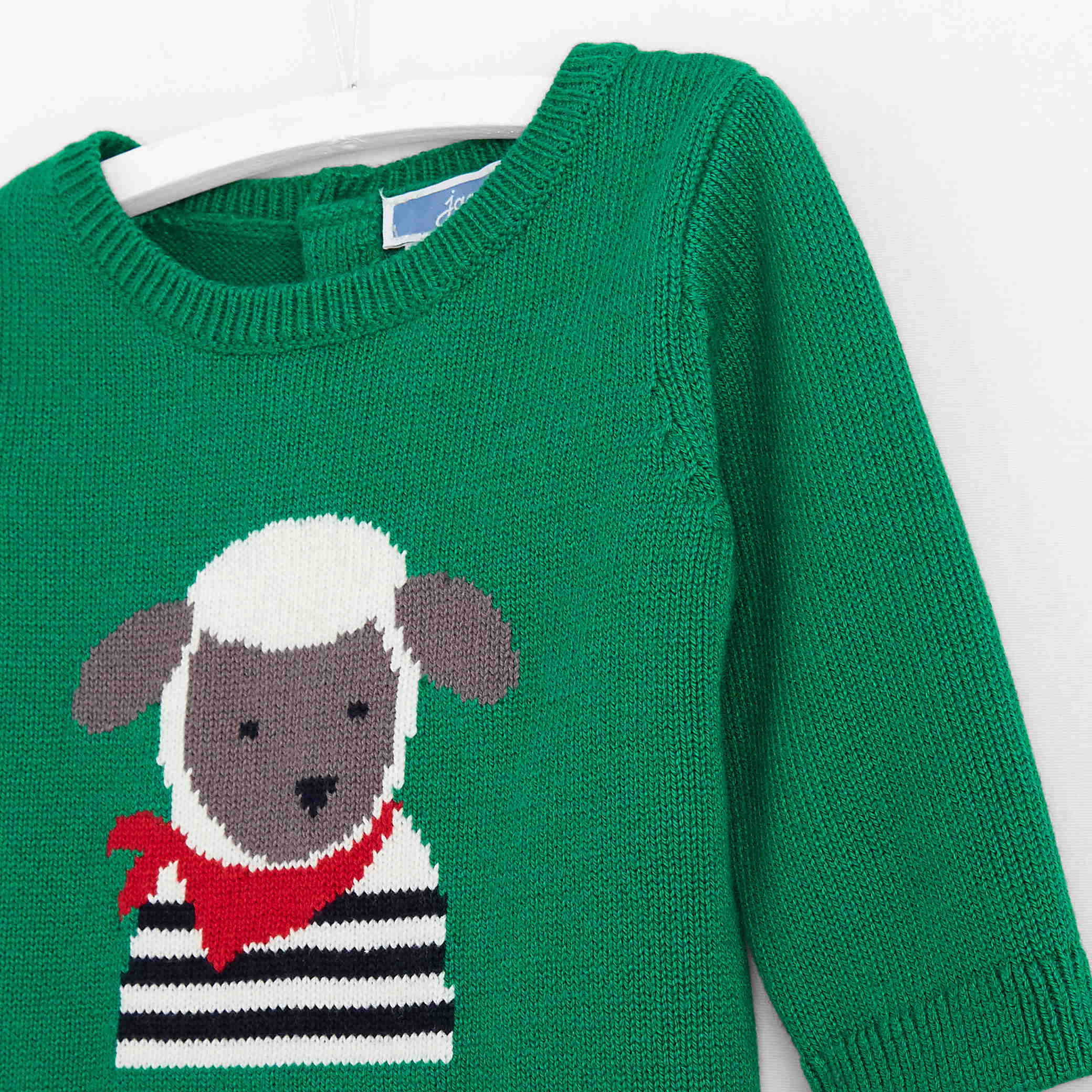 Baby boy jacquard sheep jumper