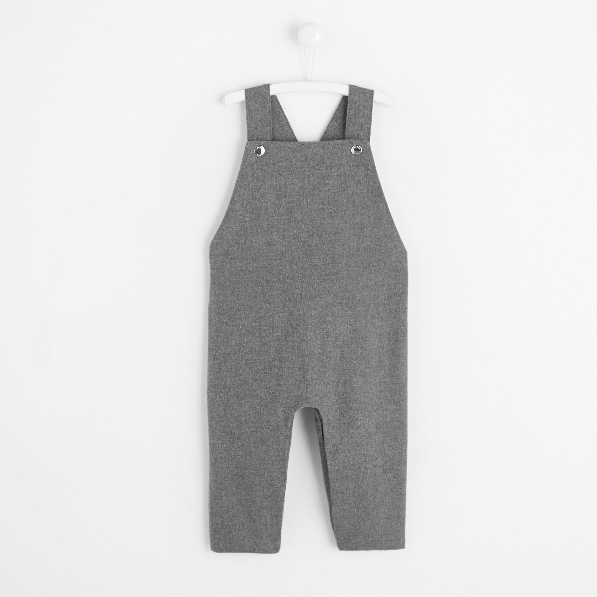 Baby boy flannel overalls