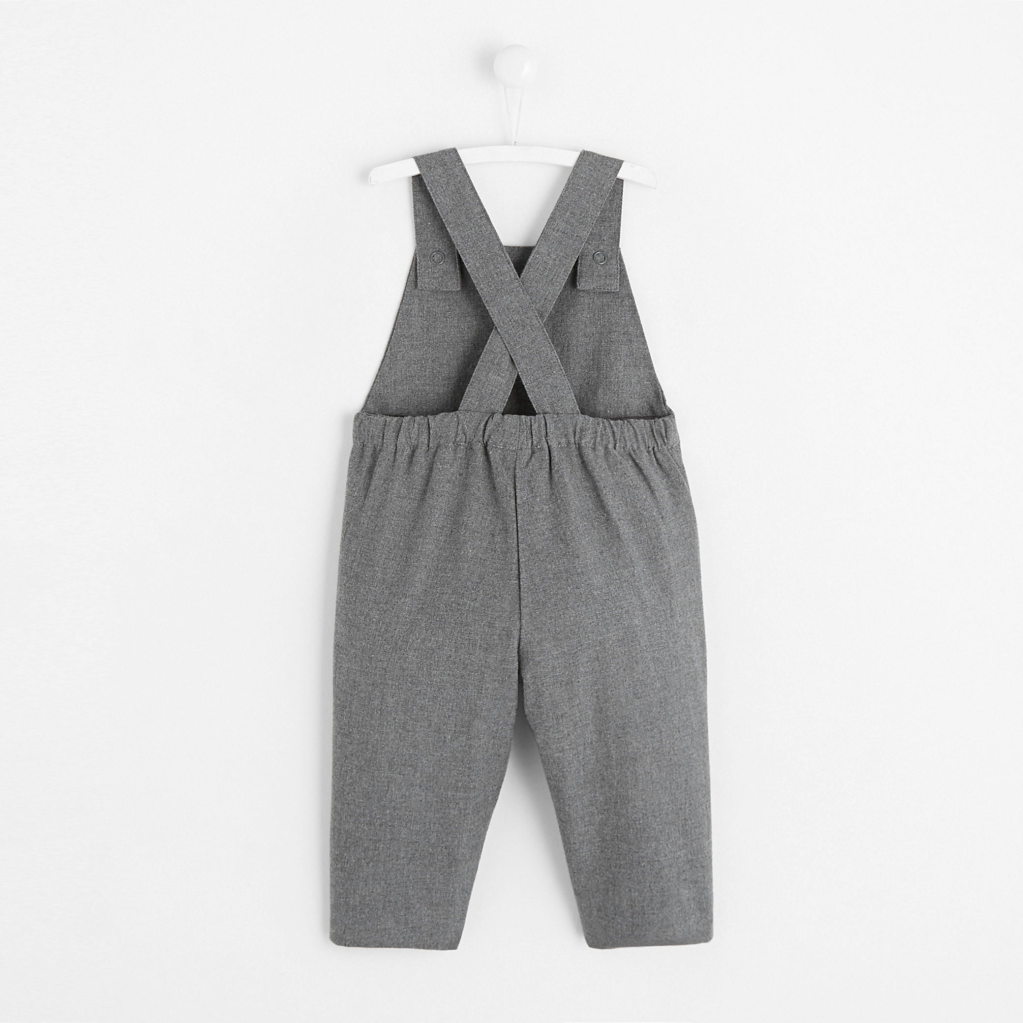 Baby boy flannel overalls