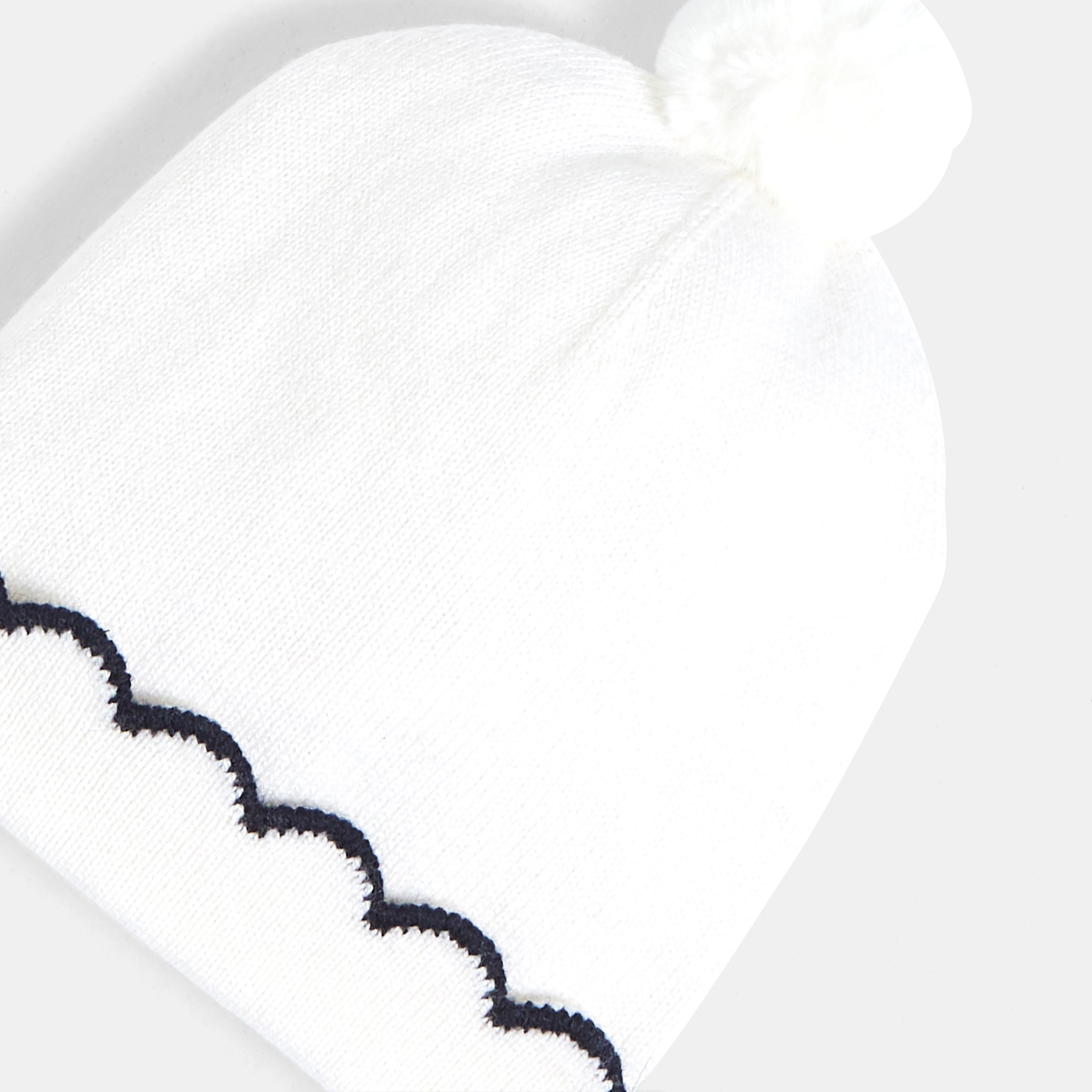 Toddler girl knit hat with pompom
