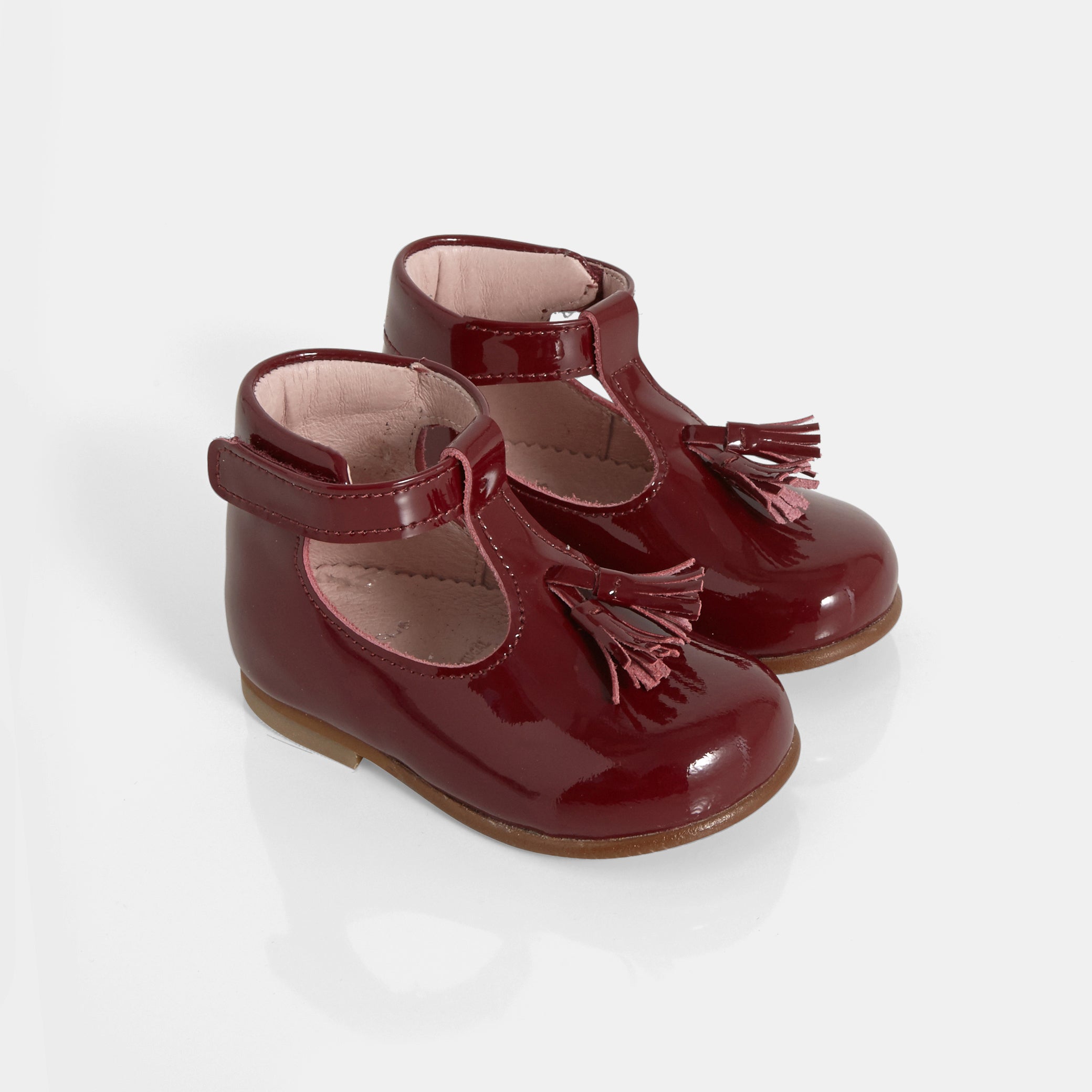 Baby girl patent leather t-strap shoes