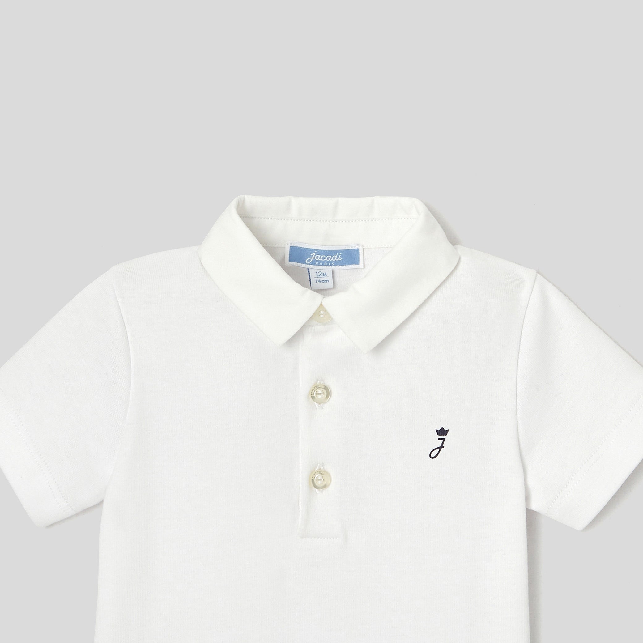 Baby boy Oxford collar bodysuit