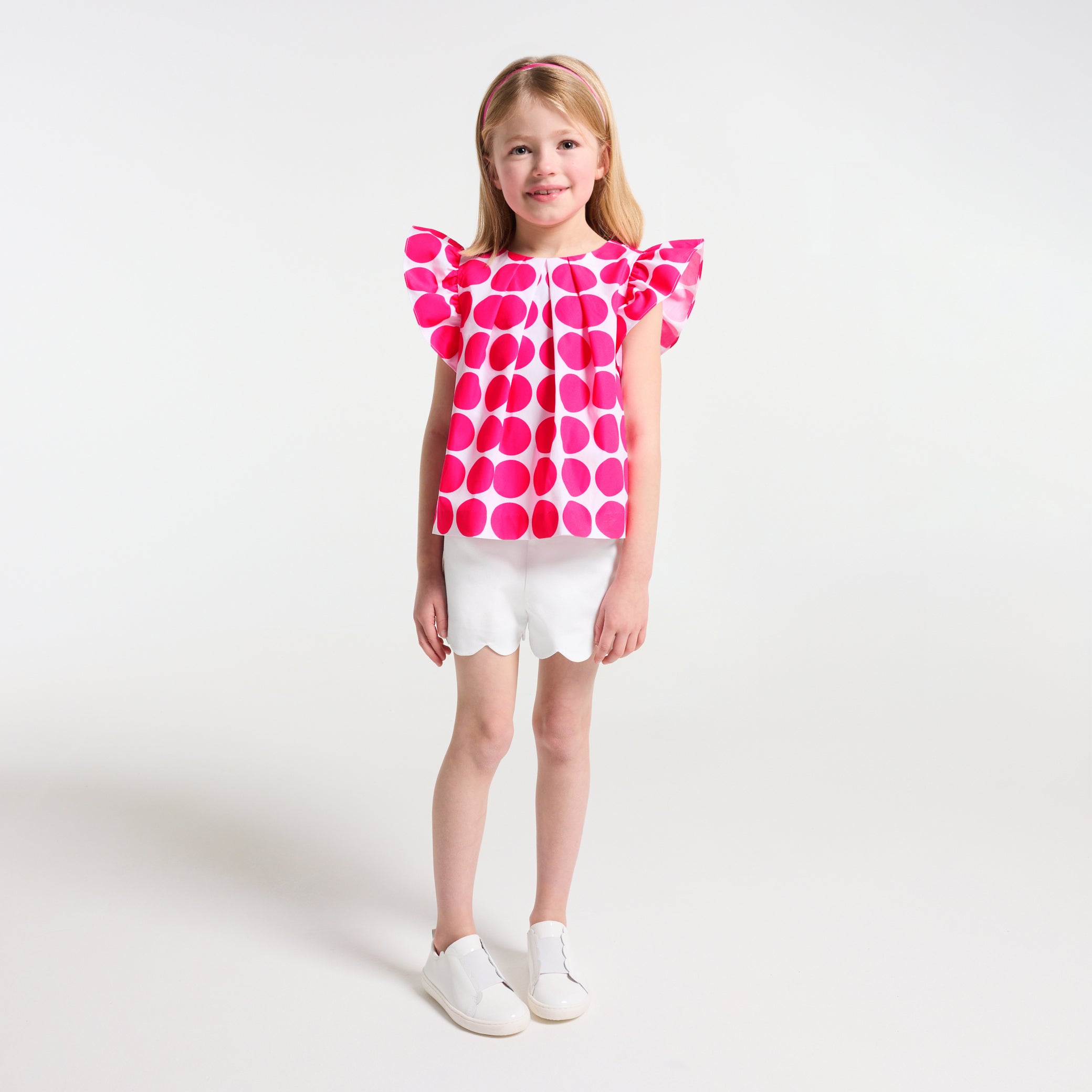 Girl cotton pique shorts