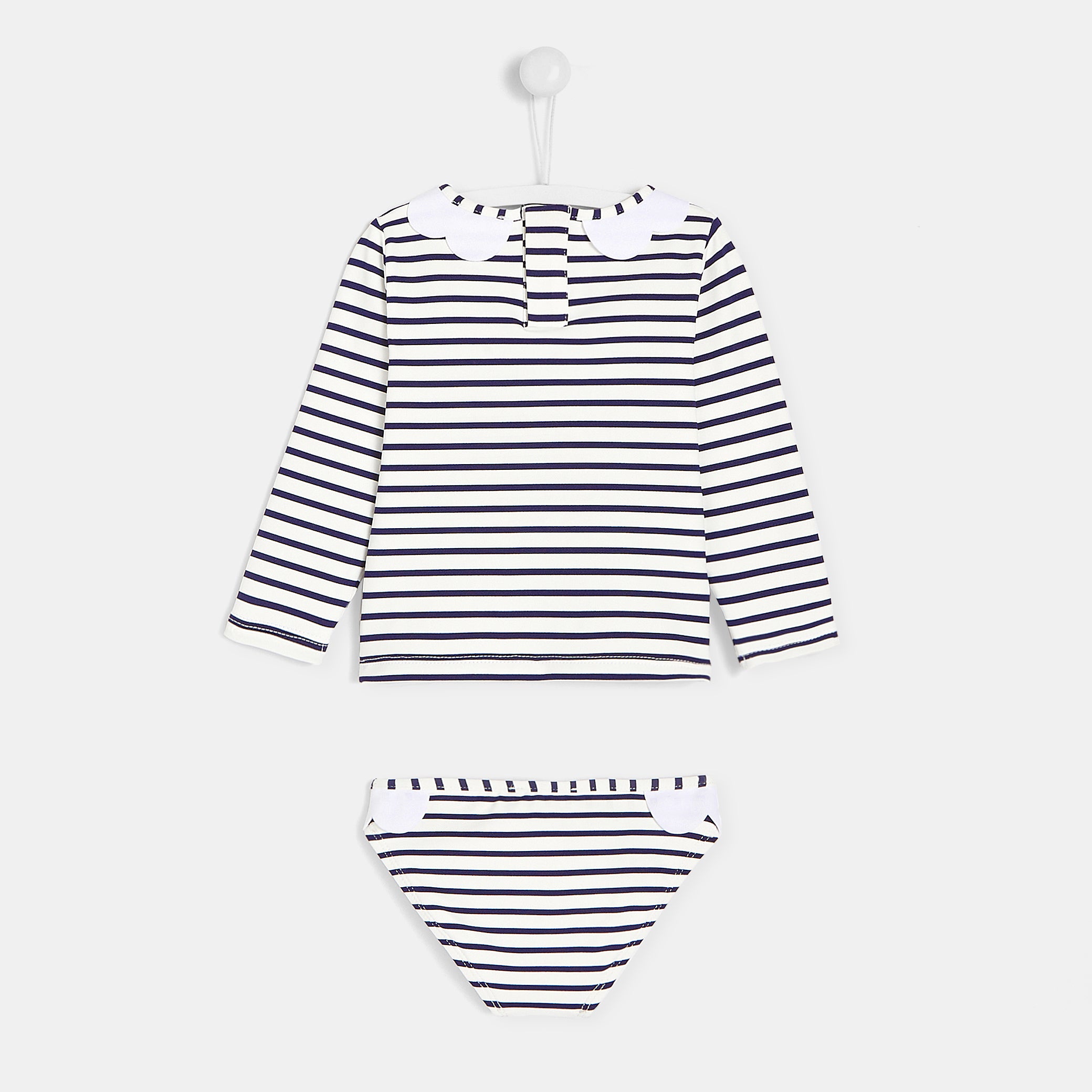 Baby girl UV-protection swimsuit set