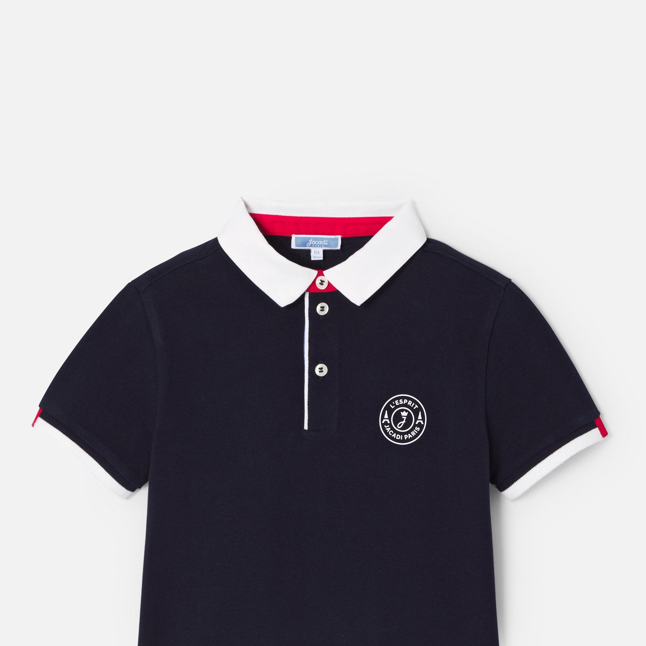 Boy short-sleeved polo shirt
