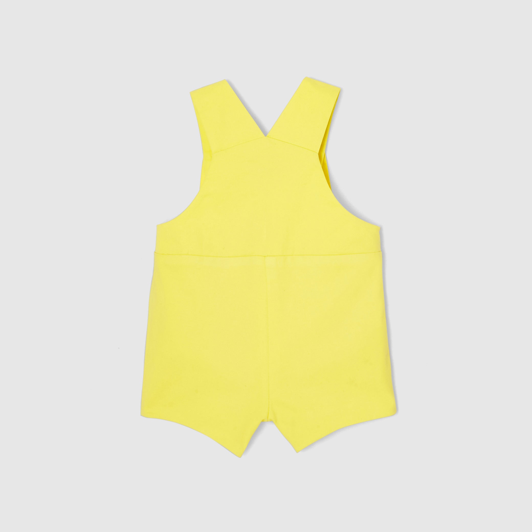 Baby boy short twill romper
