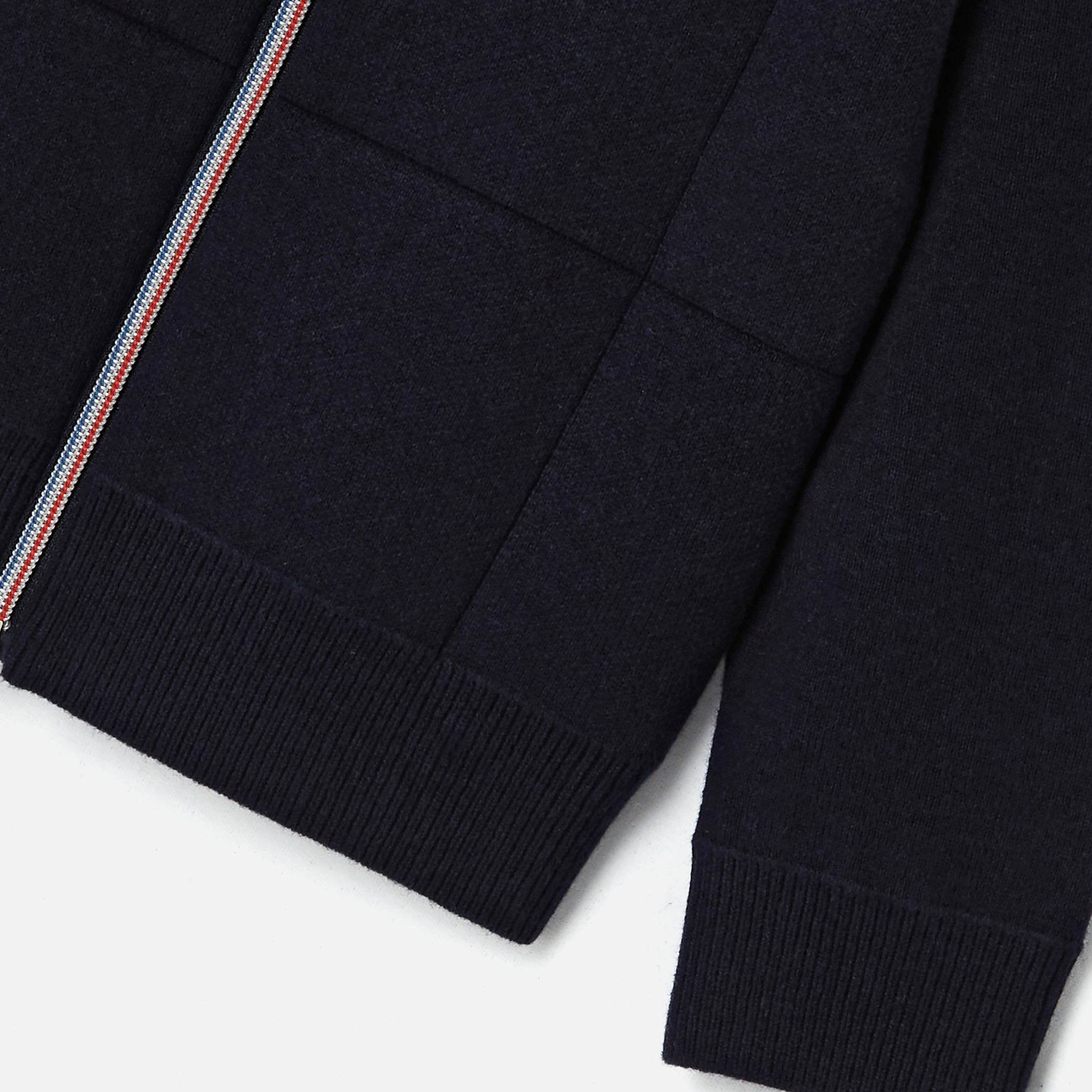 Boy zip-up cardigan