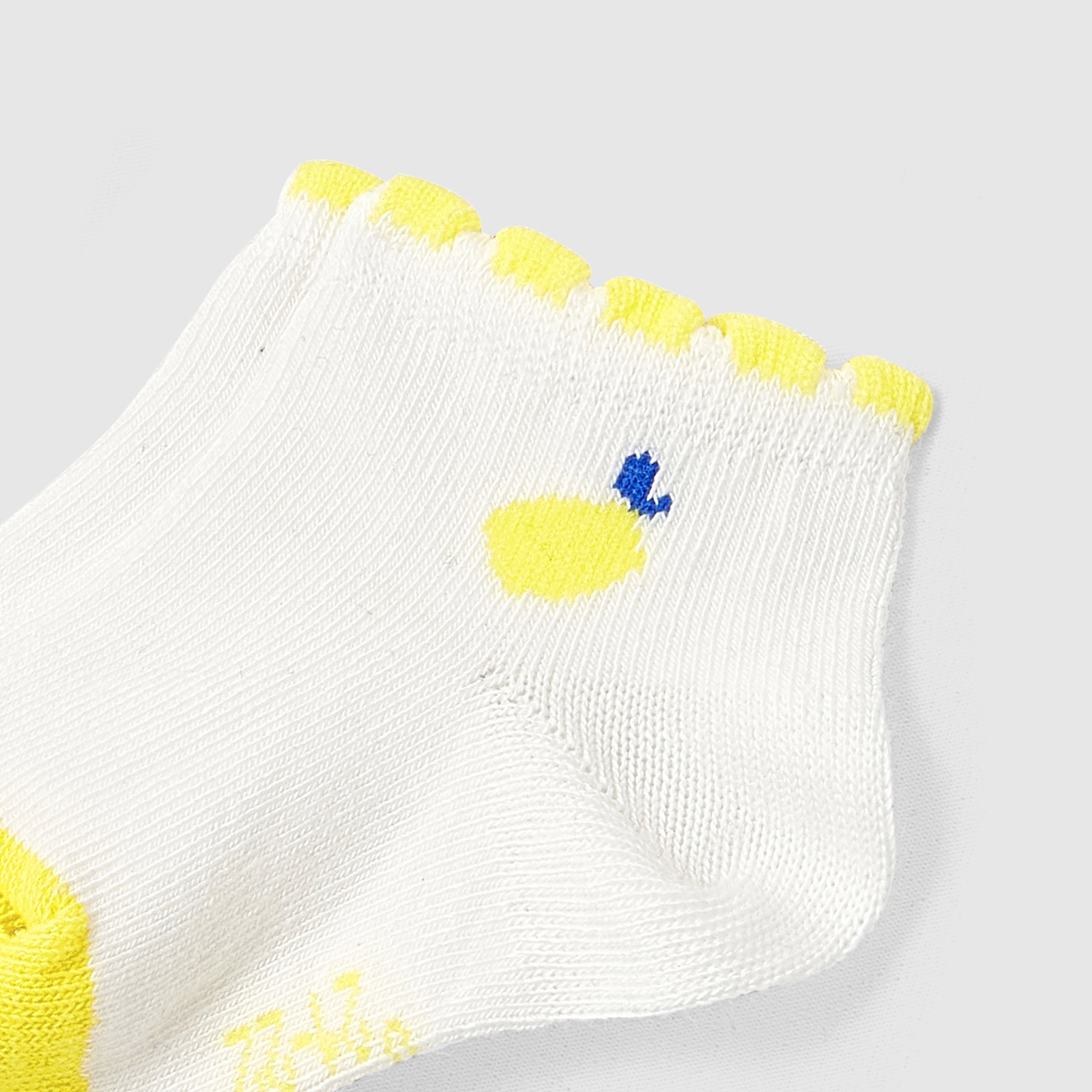 Toddler girl lemon motif socks