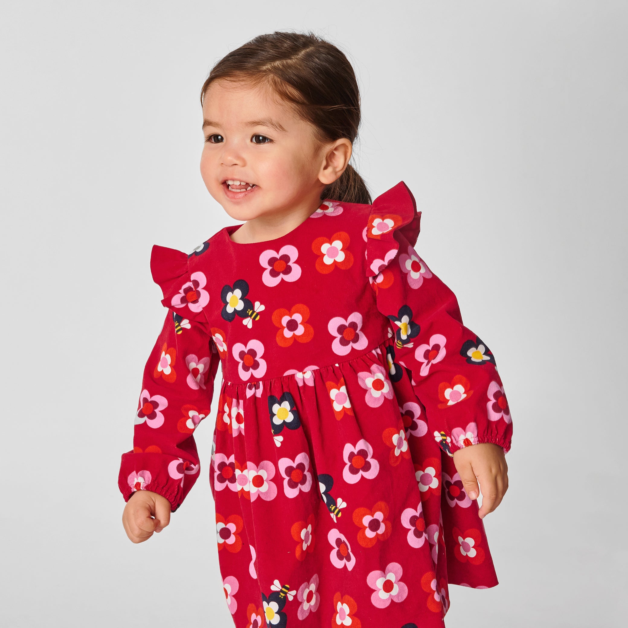 Toddler girl velvet dress