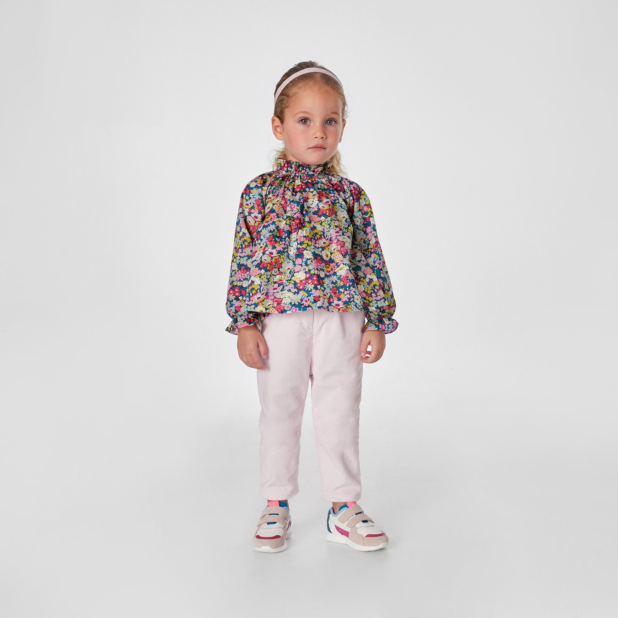 Toddler girl blouse in Liberty fabric