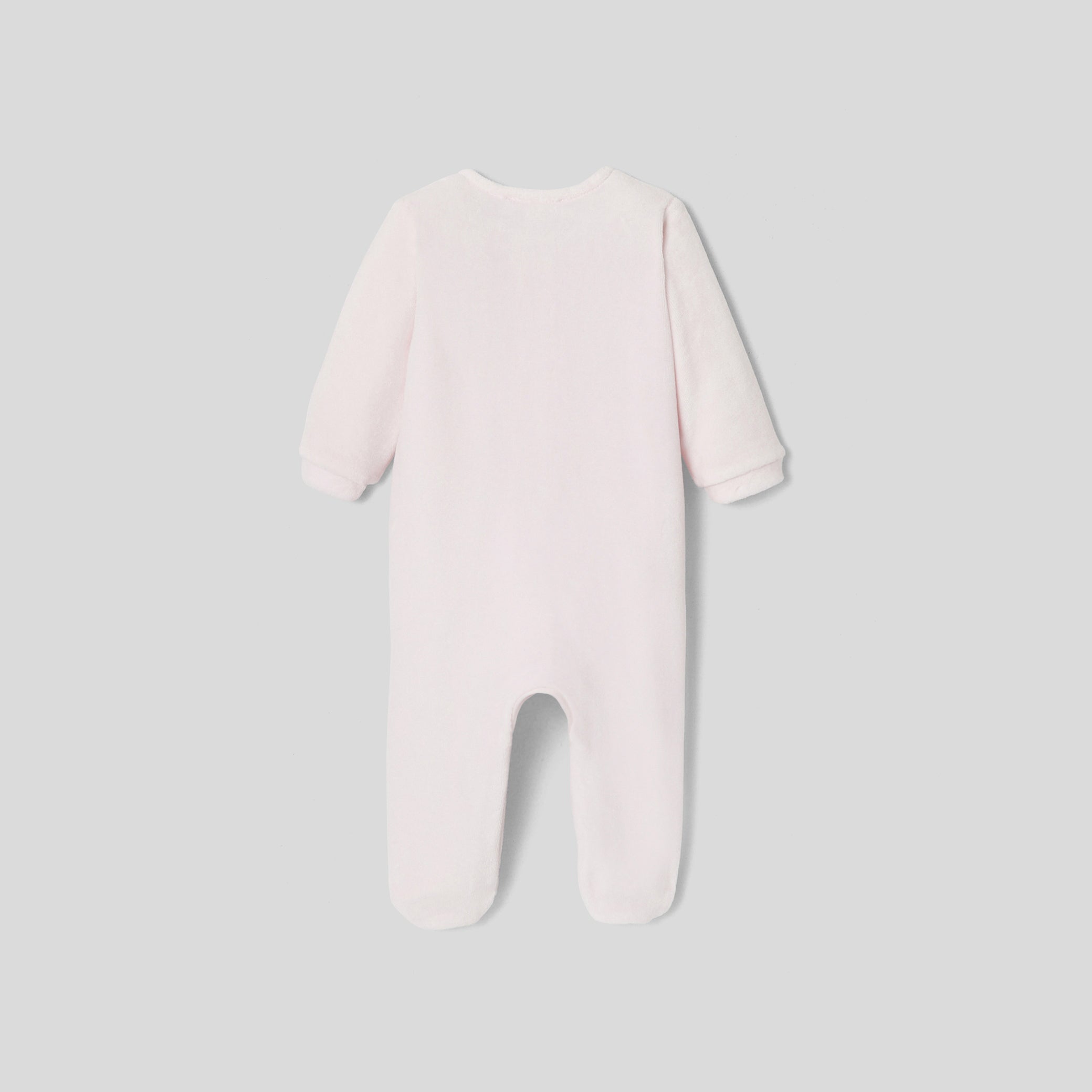 Baby girl pyjamas in velvet bouclette