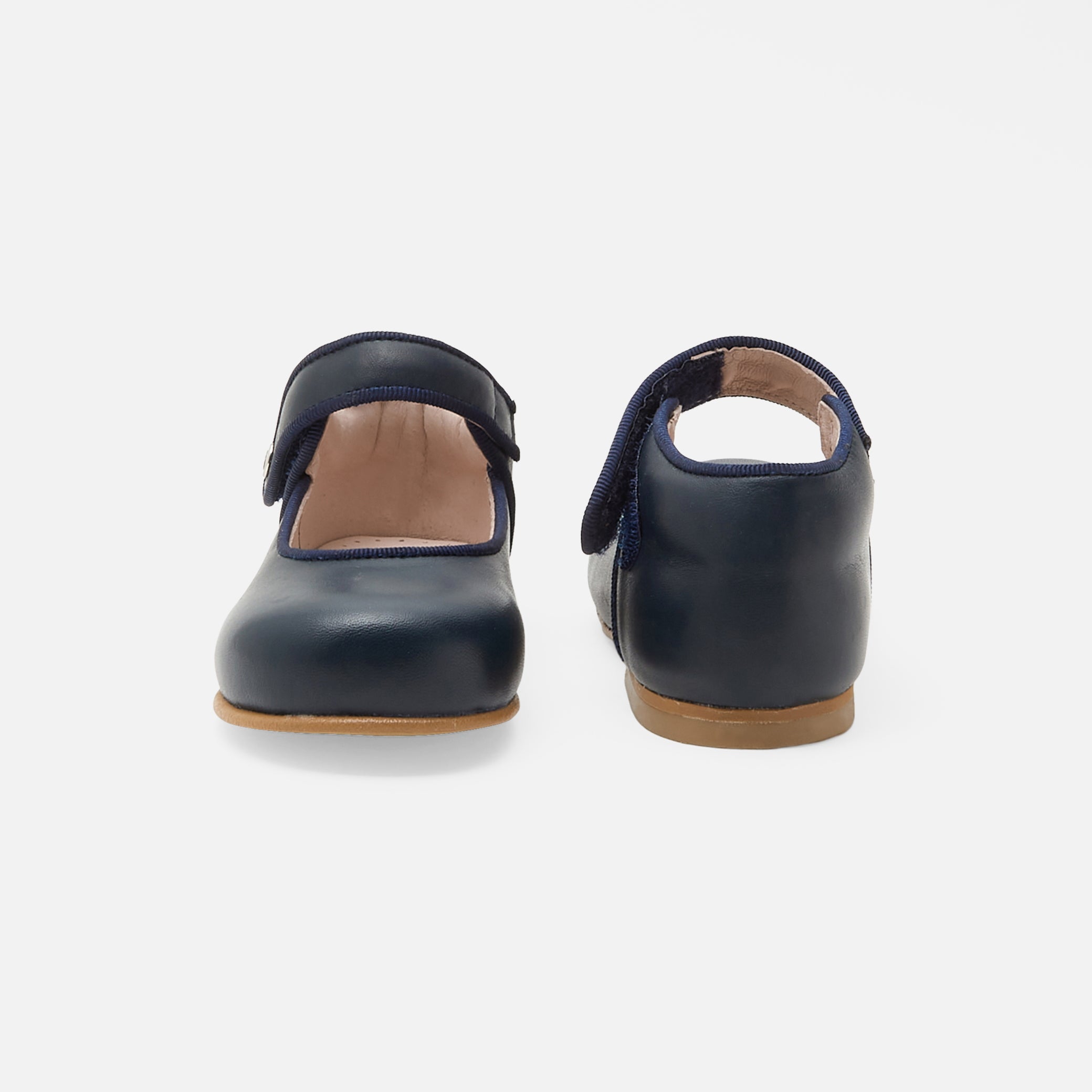 Baby girl Mary Janes in smooth leather