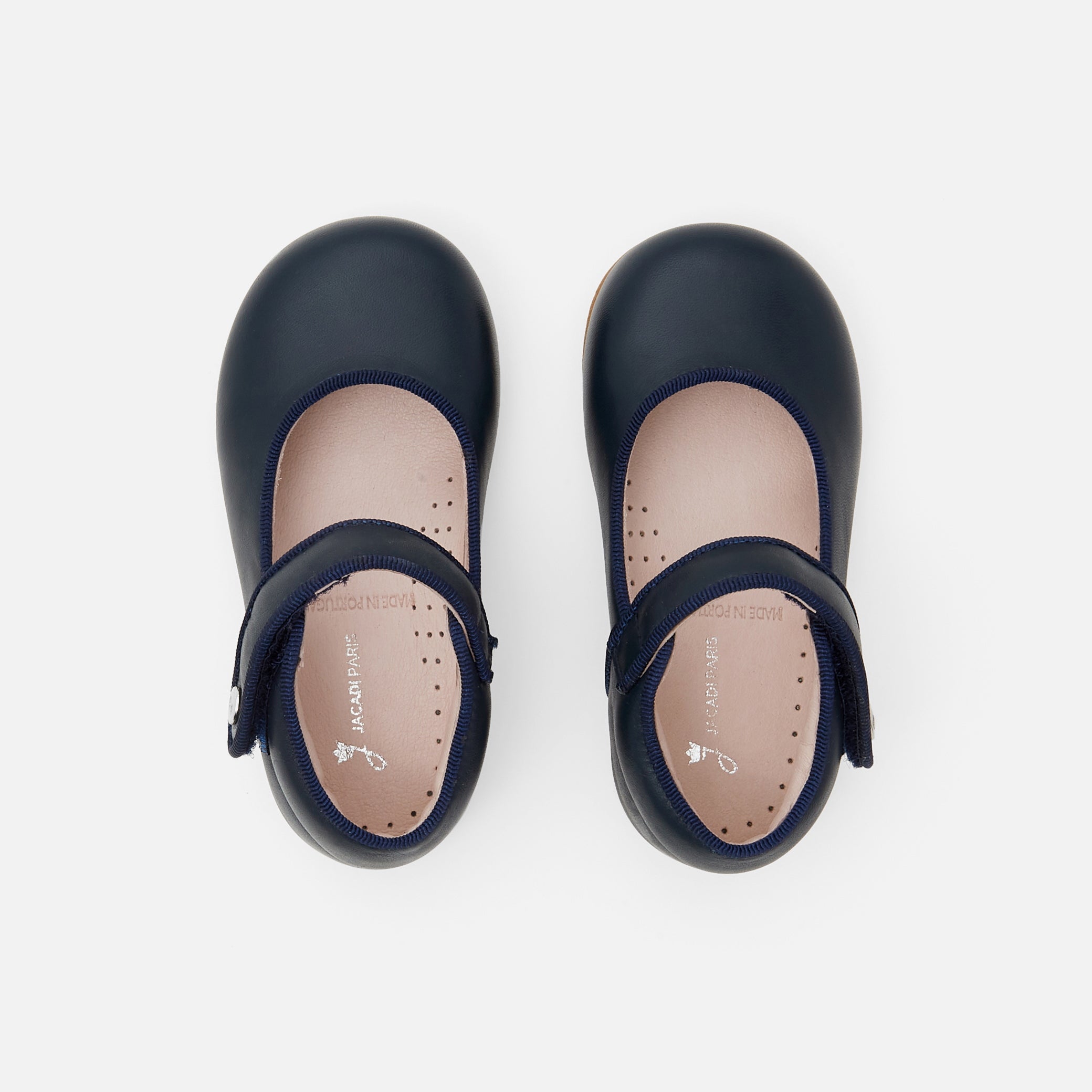 Baby girl Mary Janes in smooth leather