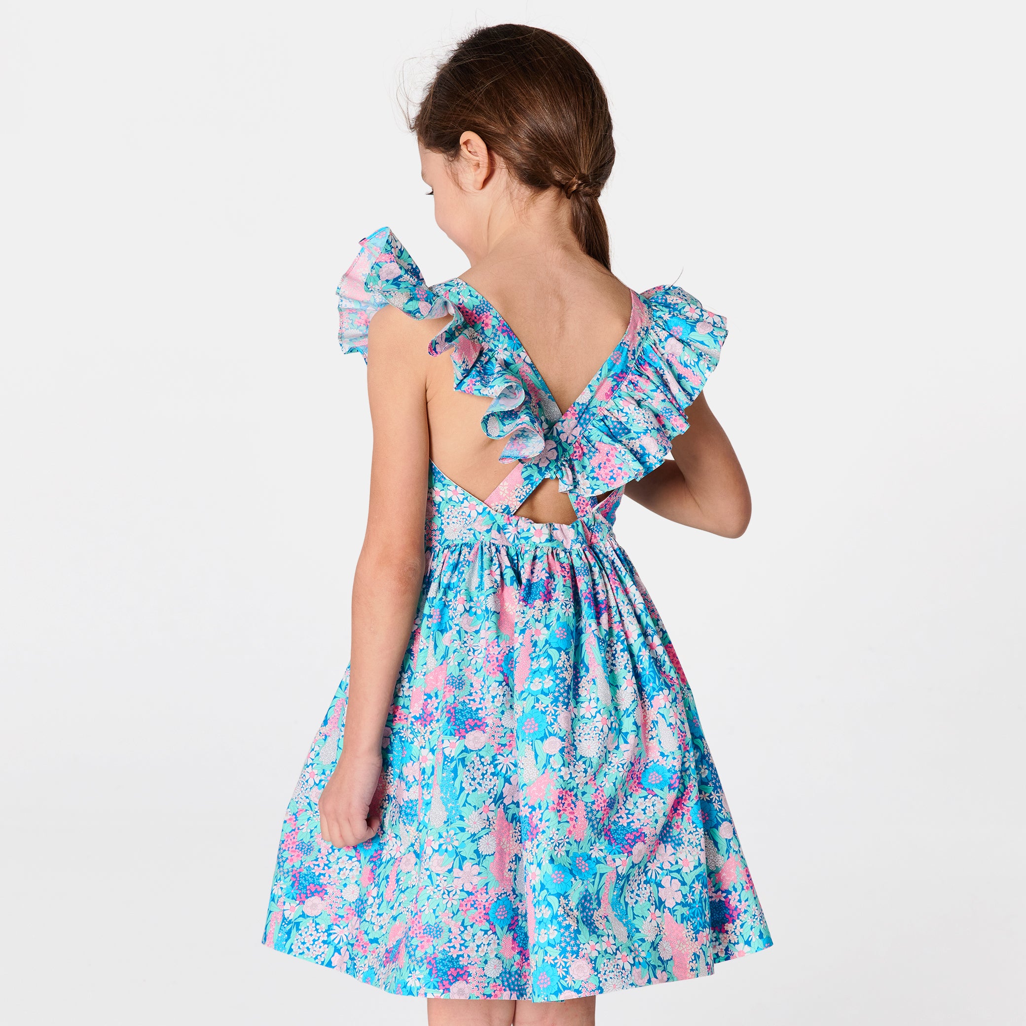 Girl  bare back  dress
