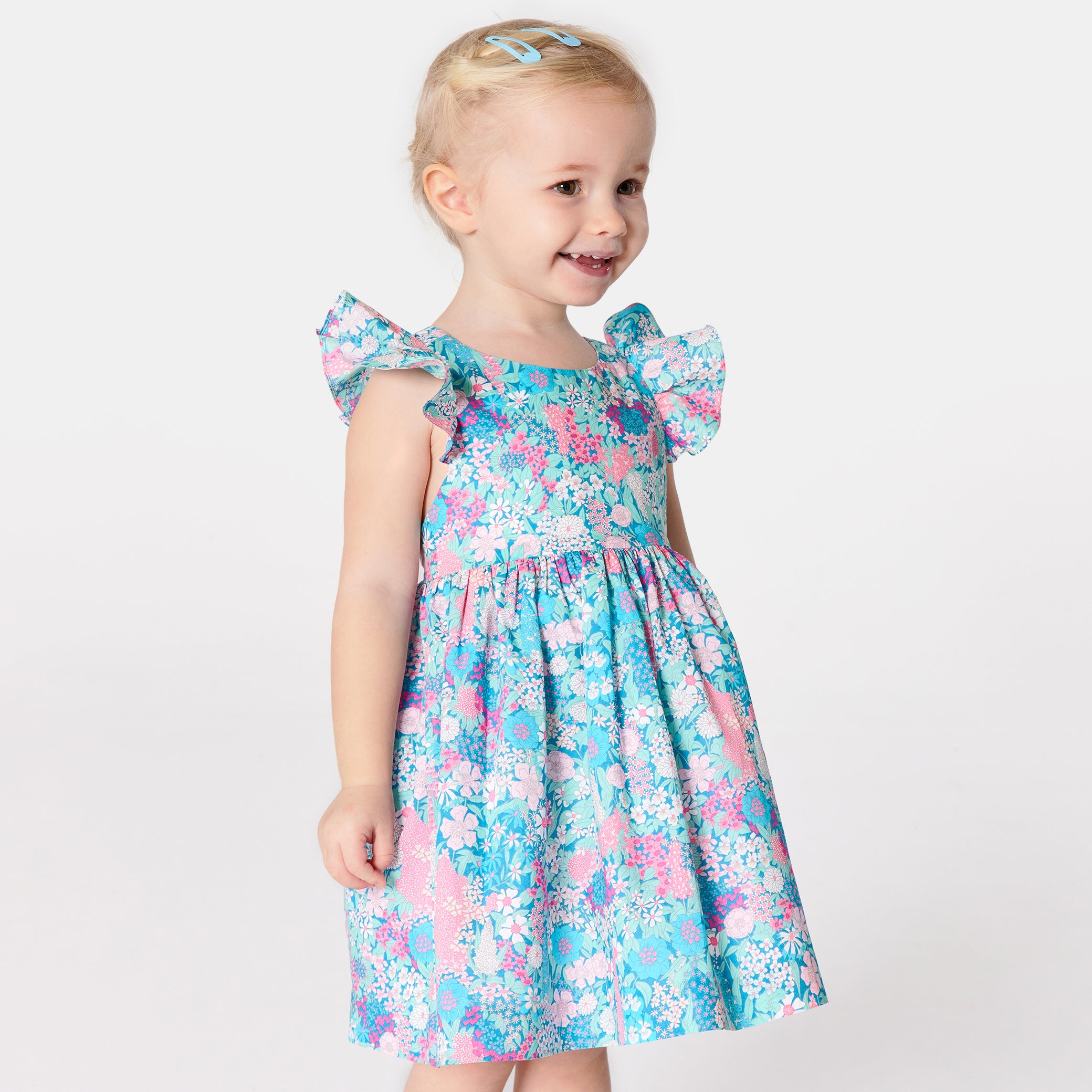 Toddler girl Liberty fabric dress