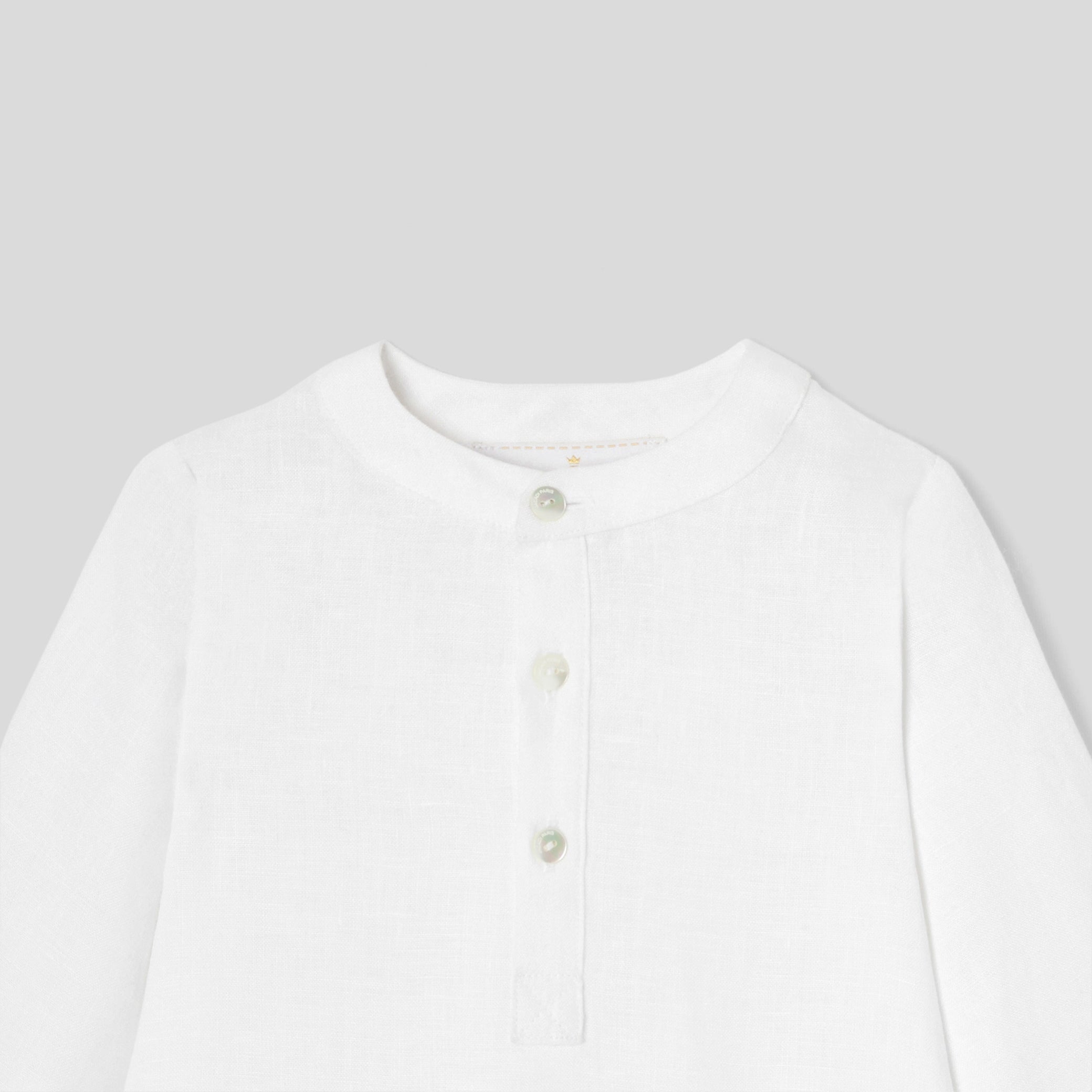 Toddler boy linen shirt