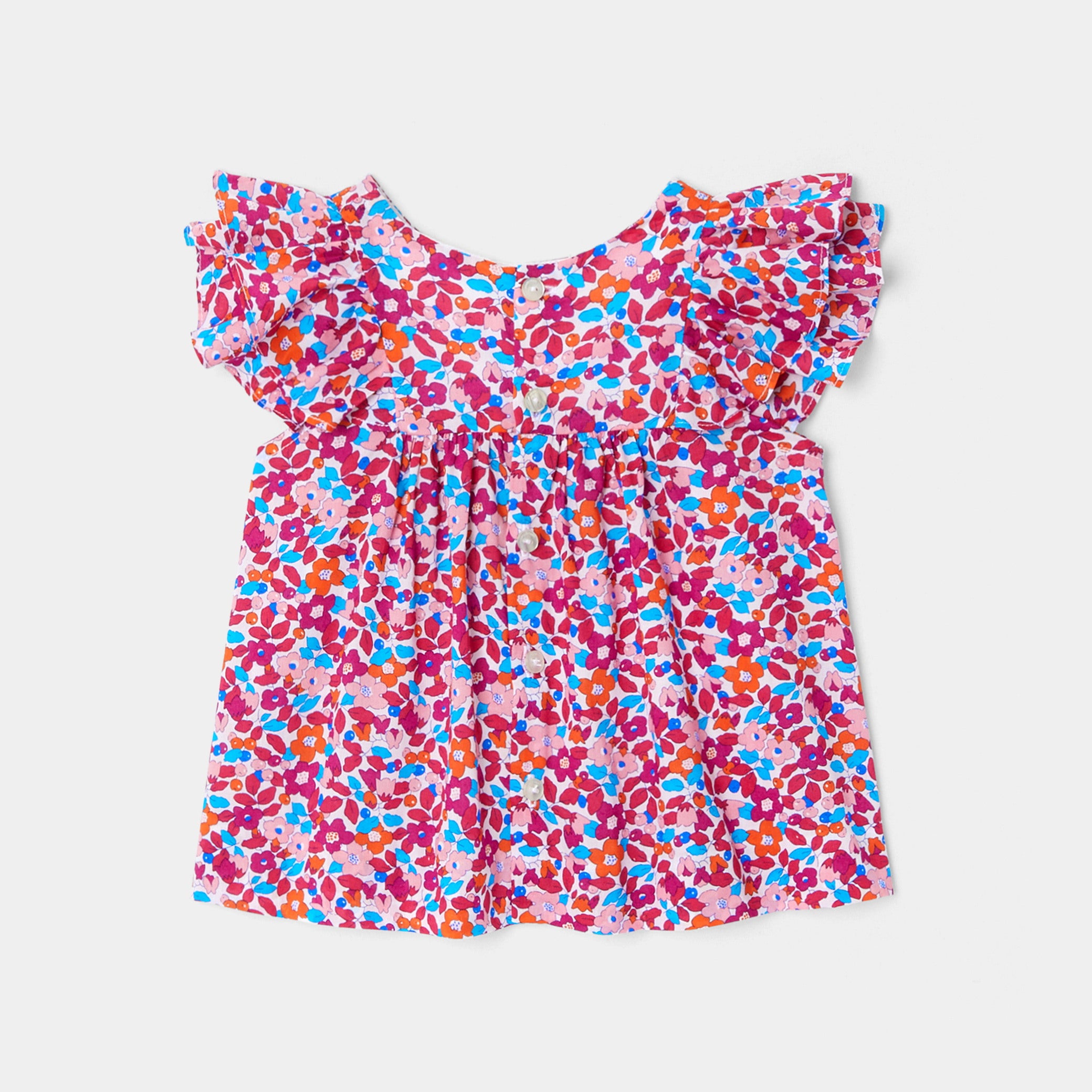 Toddler girl Liberty fabric blouse