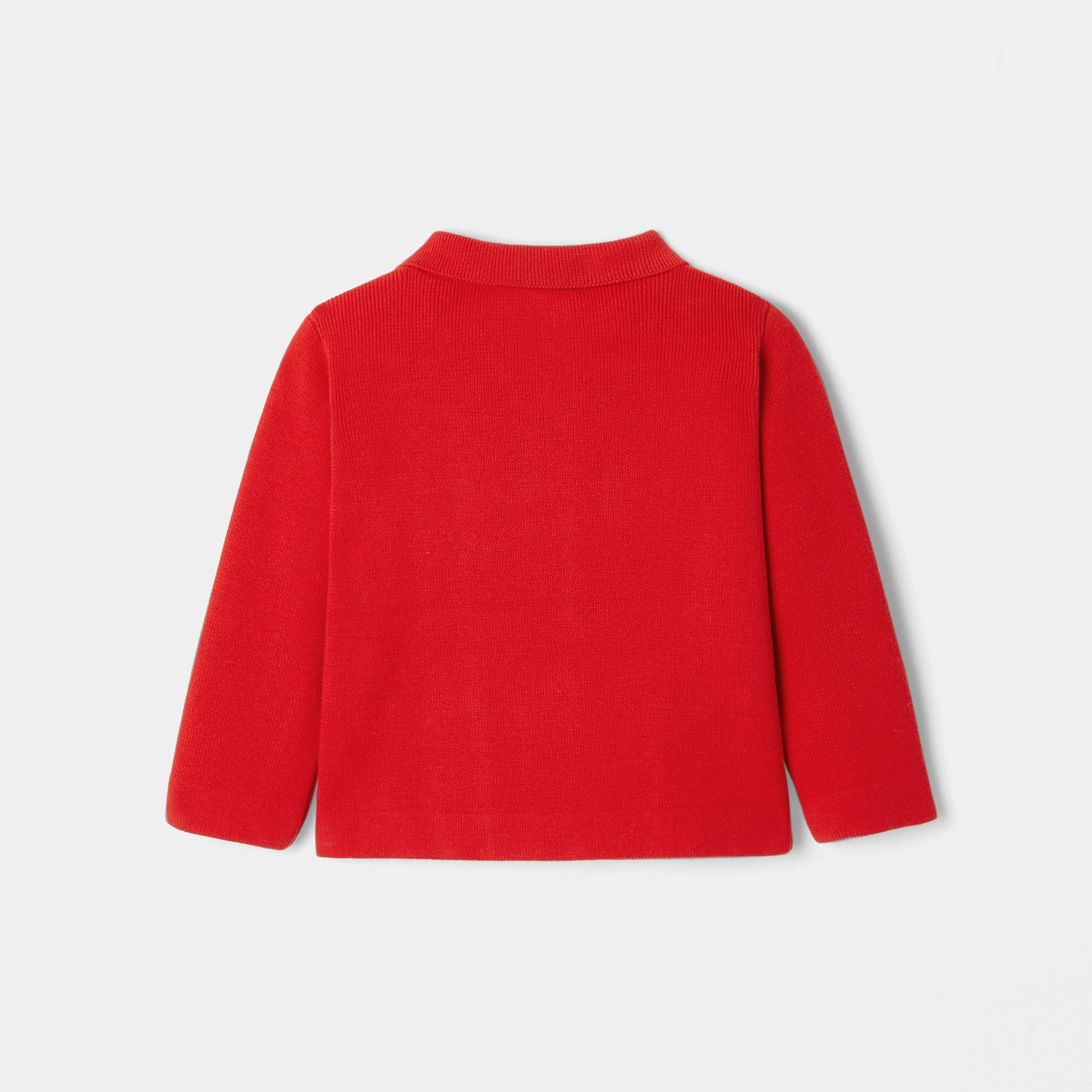 Toddler boy knit worker cardigan