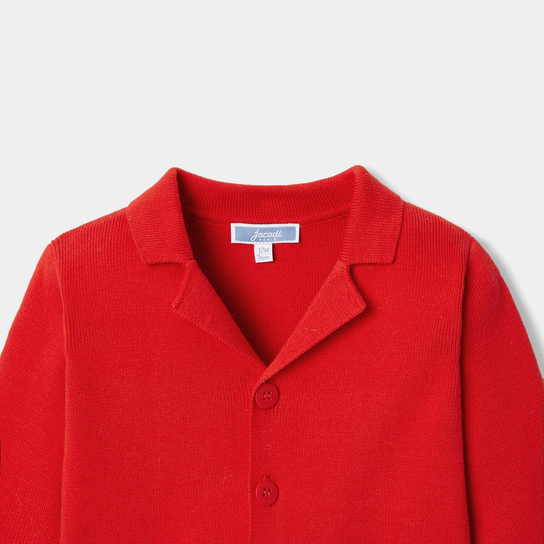 Toddler boy knit worker cardigan