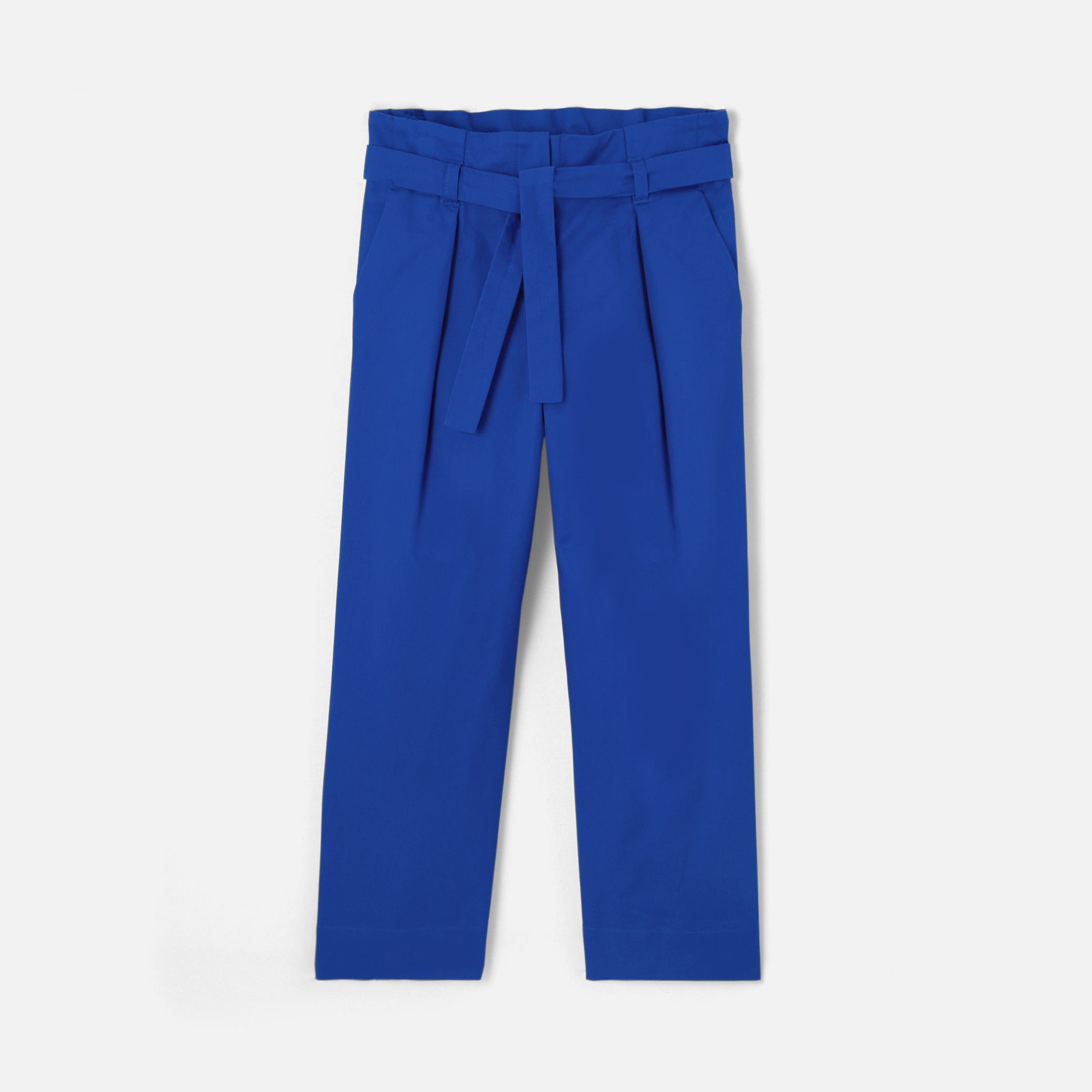 Girl gabardine straight pants