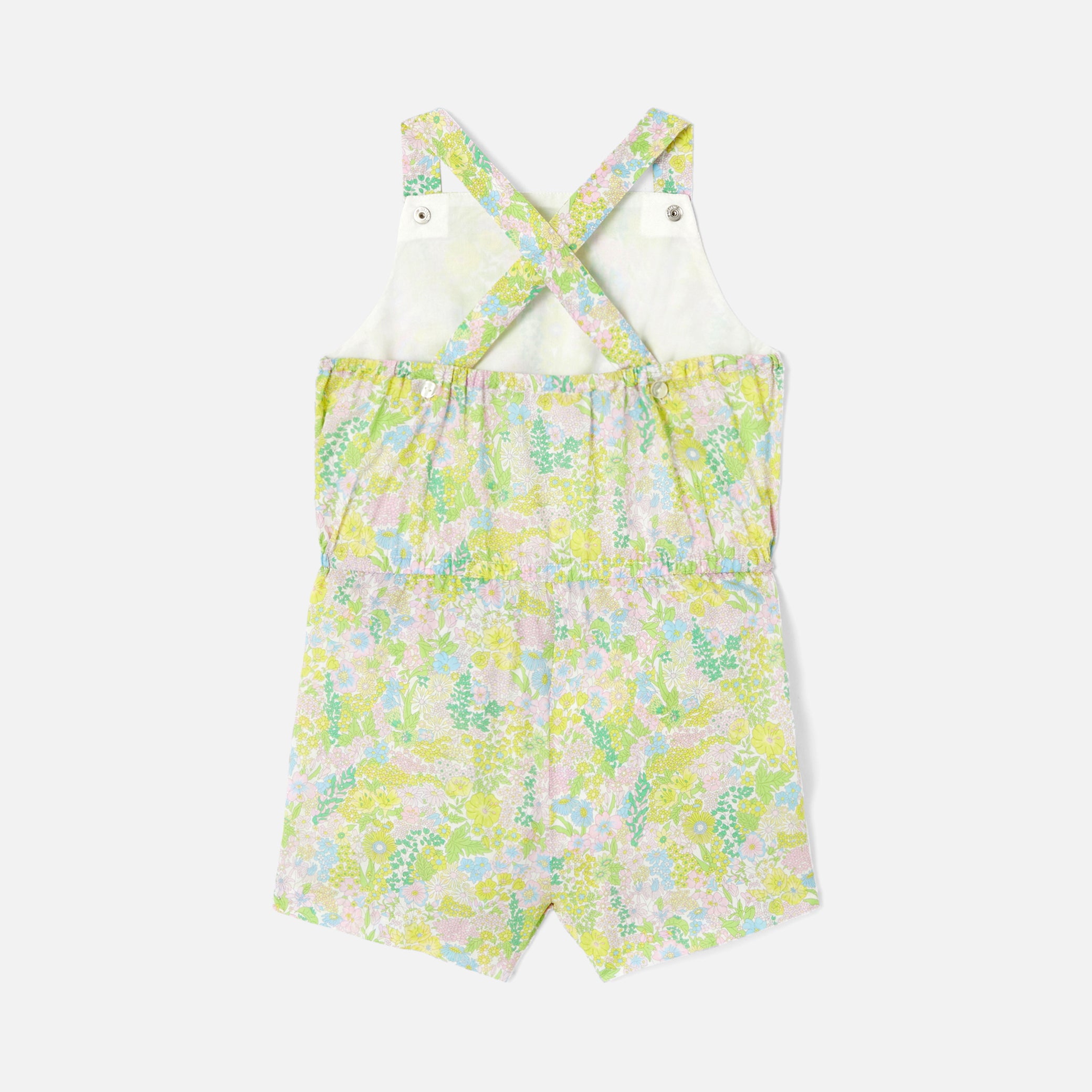 Girl Liberty fabric overall