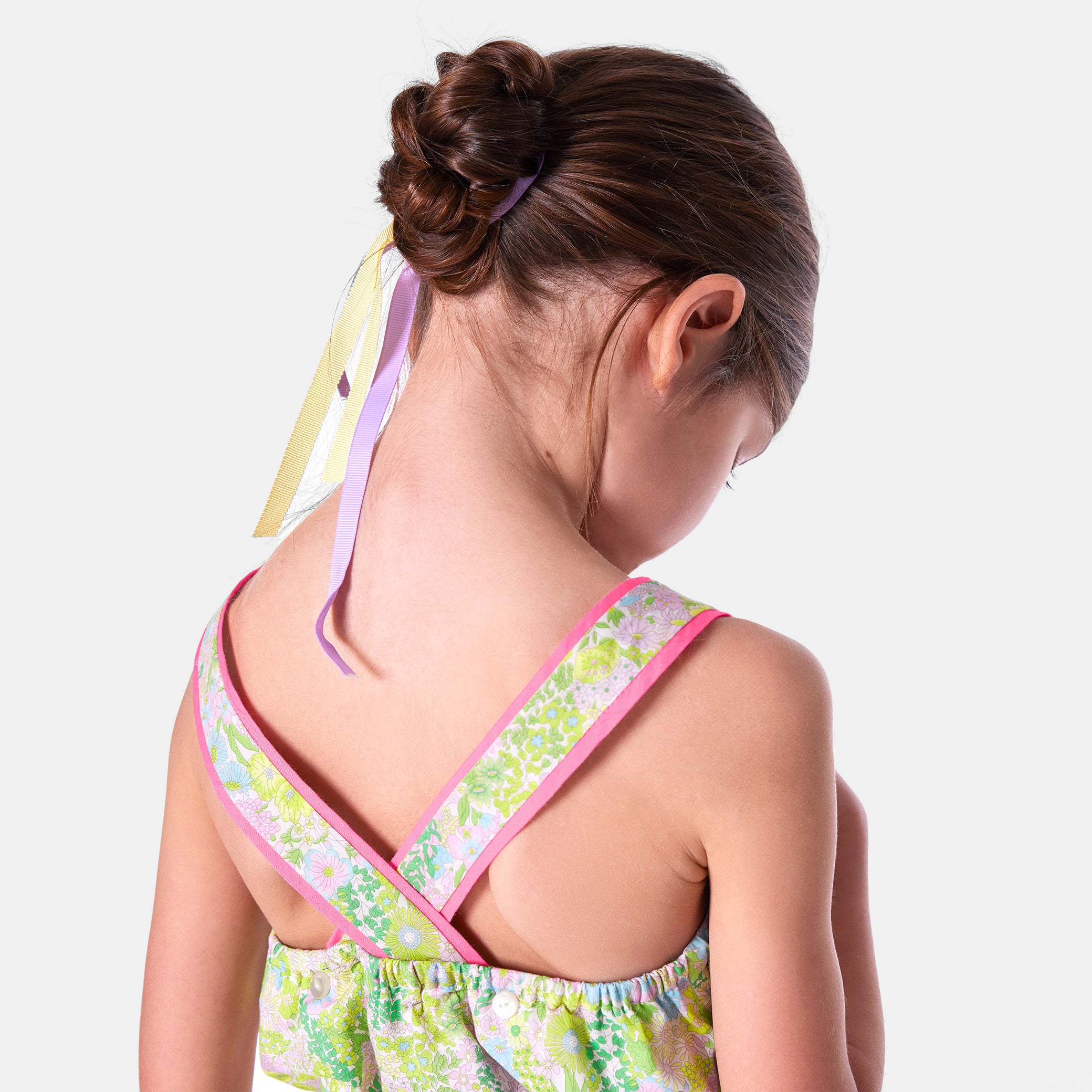Girl Liberty fabric overall